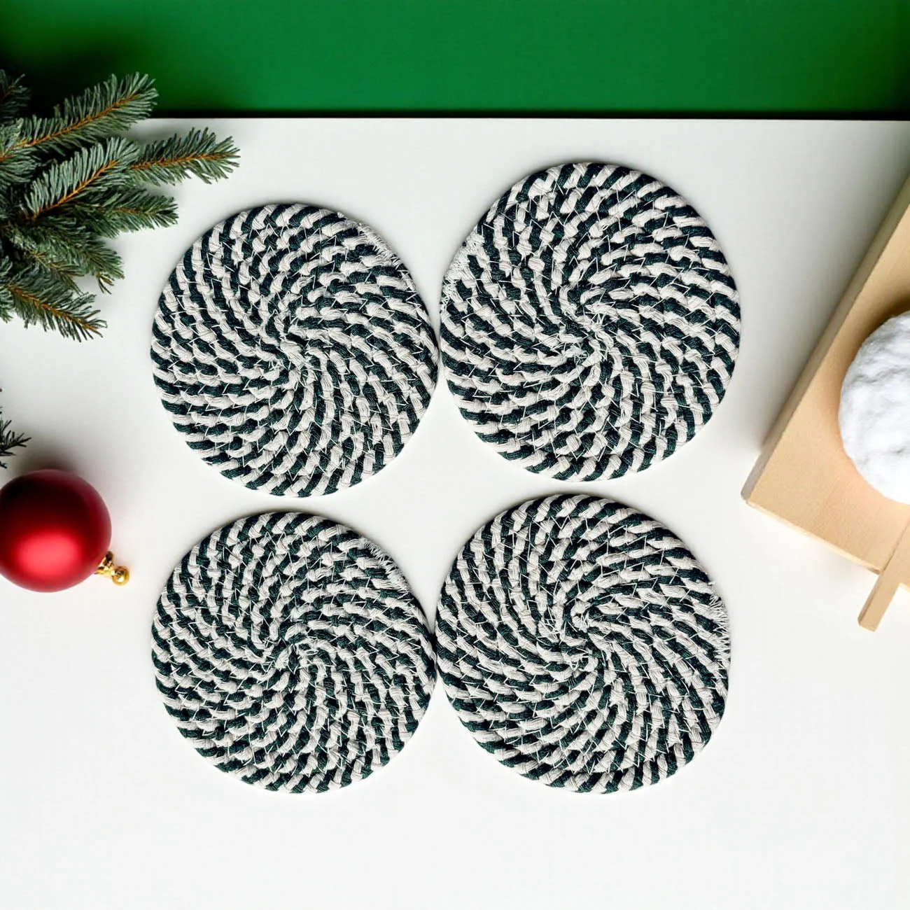 Candy Cane Coaster 4pk by Gia Roma - Image 44