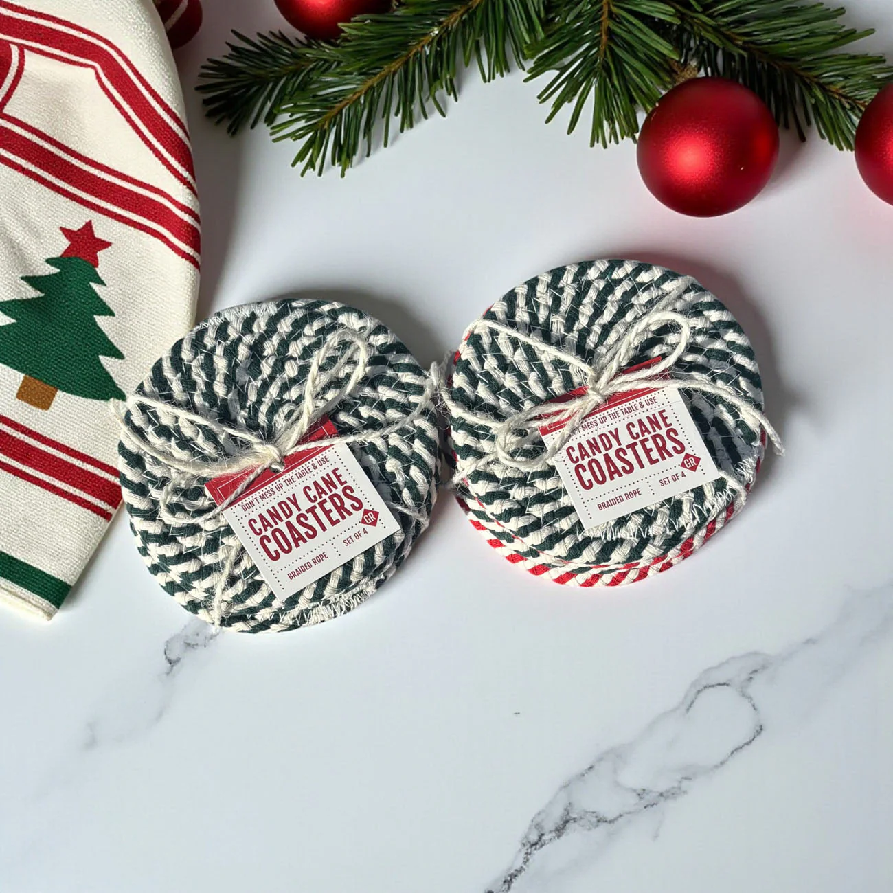 Candy Cane Coaster 4pk by Gia Roma - Image 54