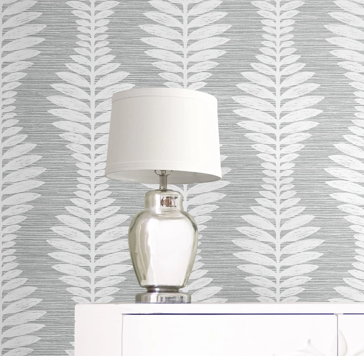Carina Leaf Ogee Embossed Vinyl Unpasted Wallpaper - Image 21