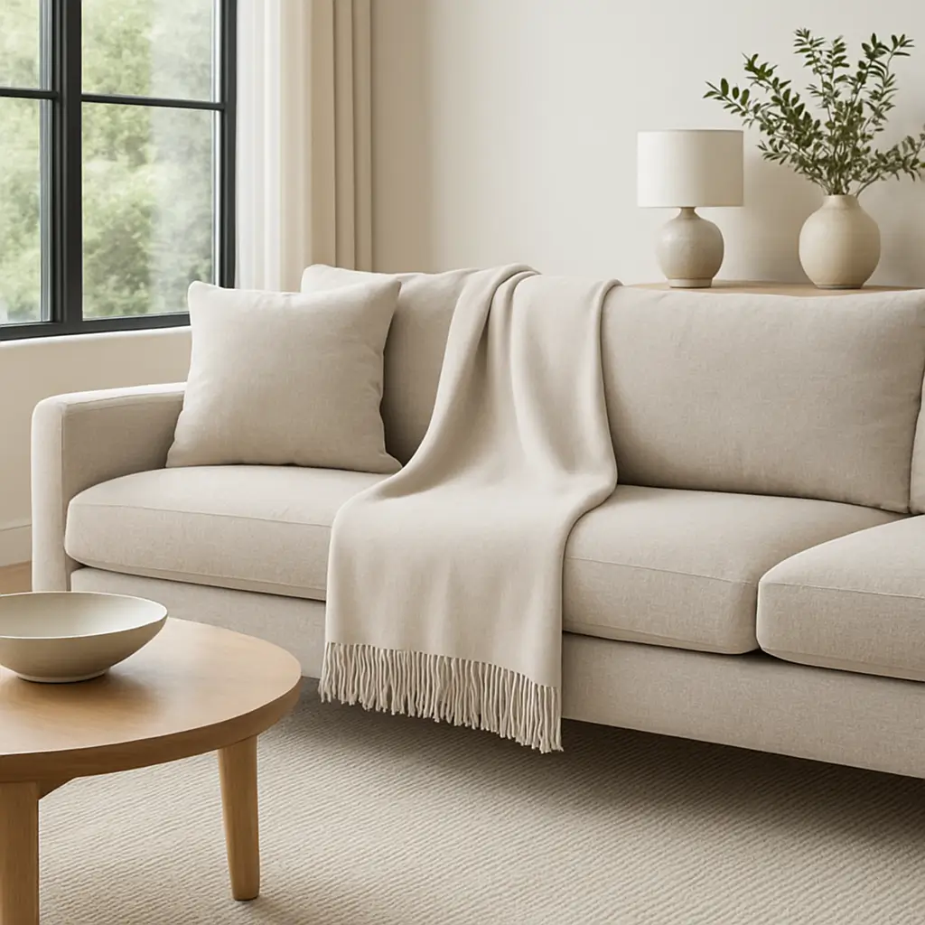 Cashmere Throw Blanket - 55"x74"
