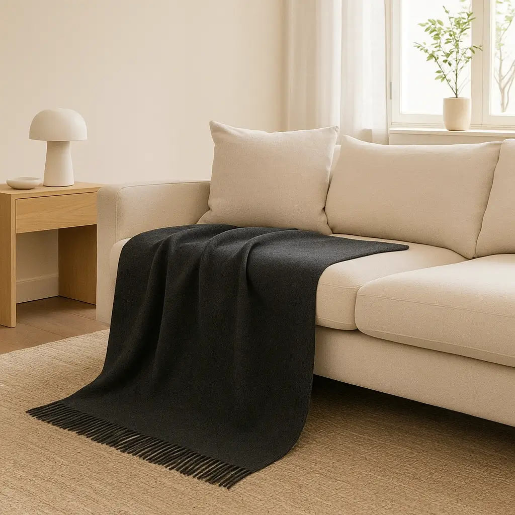Cashmere Throw Blanket - 55"x74" - Image 11
