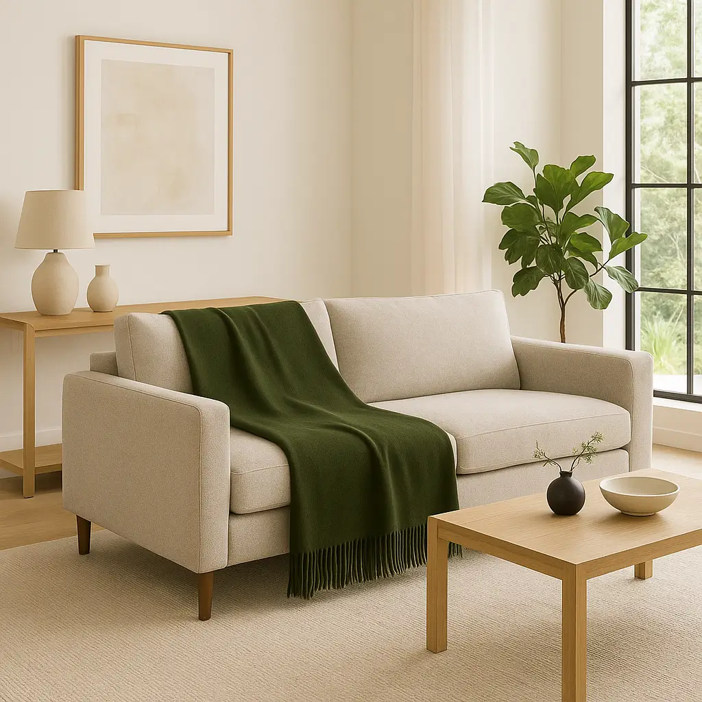 Cashmere Throw Blanket - 55"x74" - Image 13