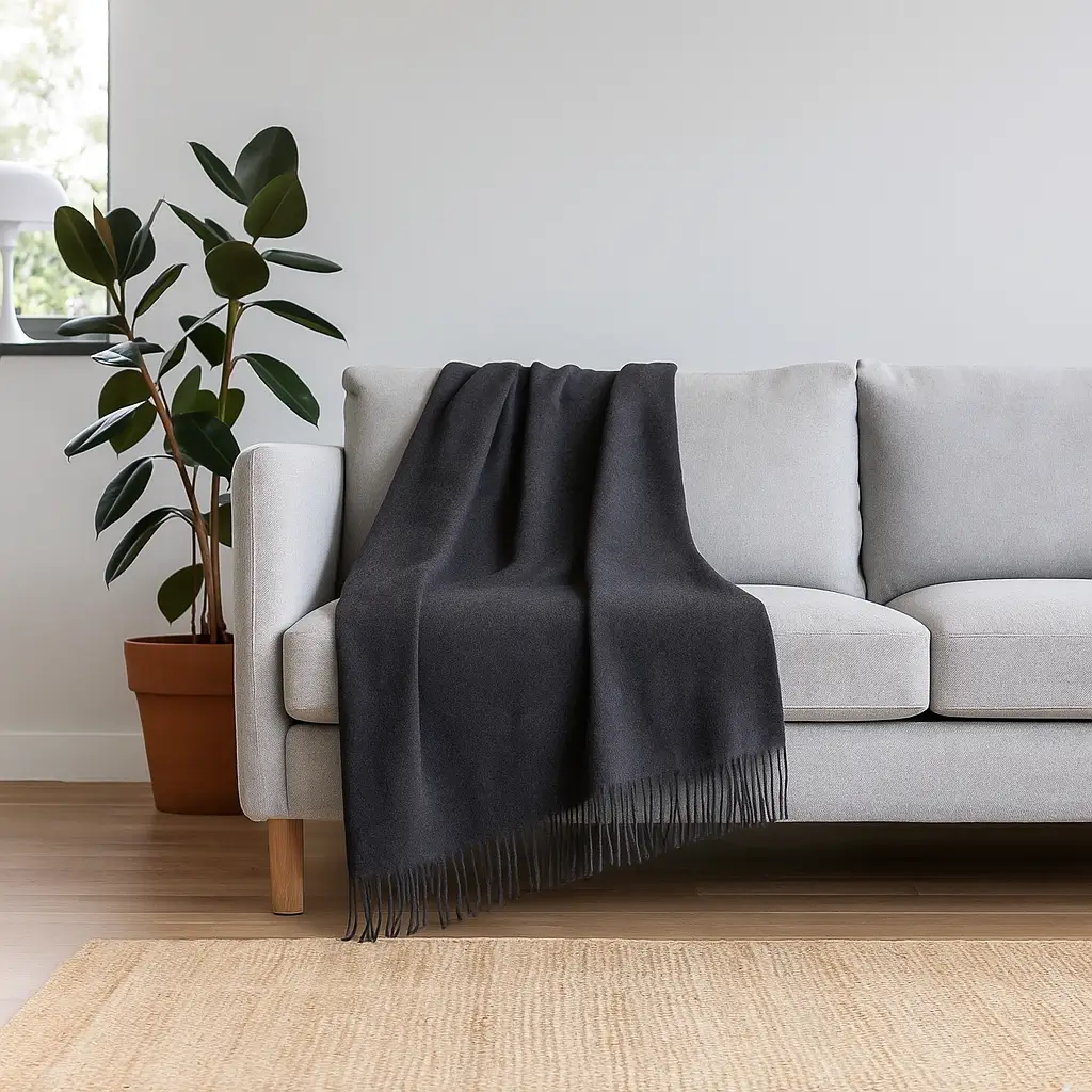 Cashmere Throw Blanket - 55"x74" - Image 9