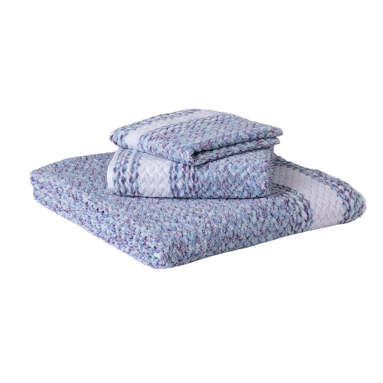 Chevron Lavender Blue Linen cotton by Turkish Towel Collection - Image 3