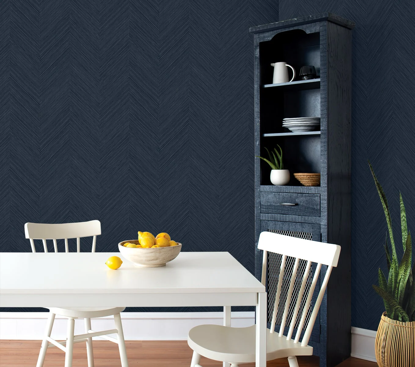 Chevron Stripe Peel and Stick Removable Wallpaper - Image 2