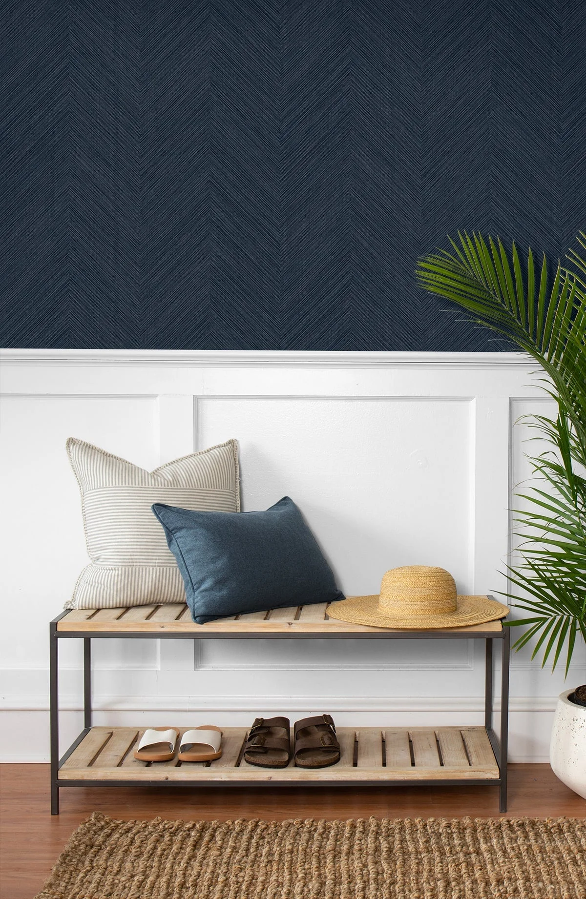 Chevron Stripe Peel and Stick Removable Wallpaper - Image 5
