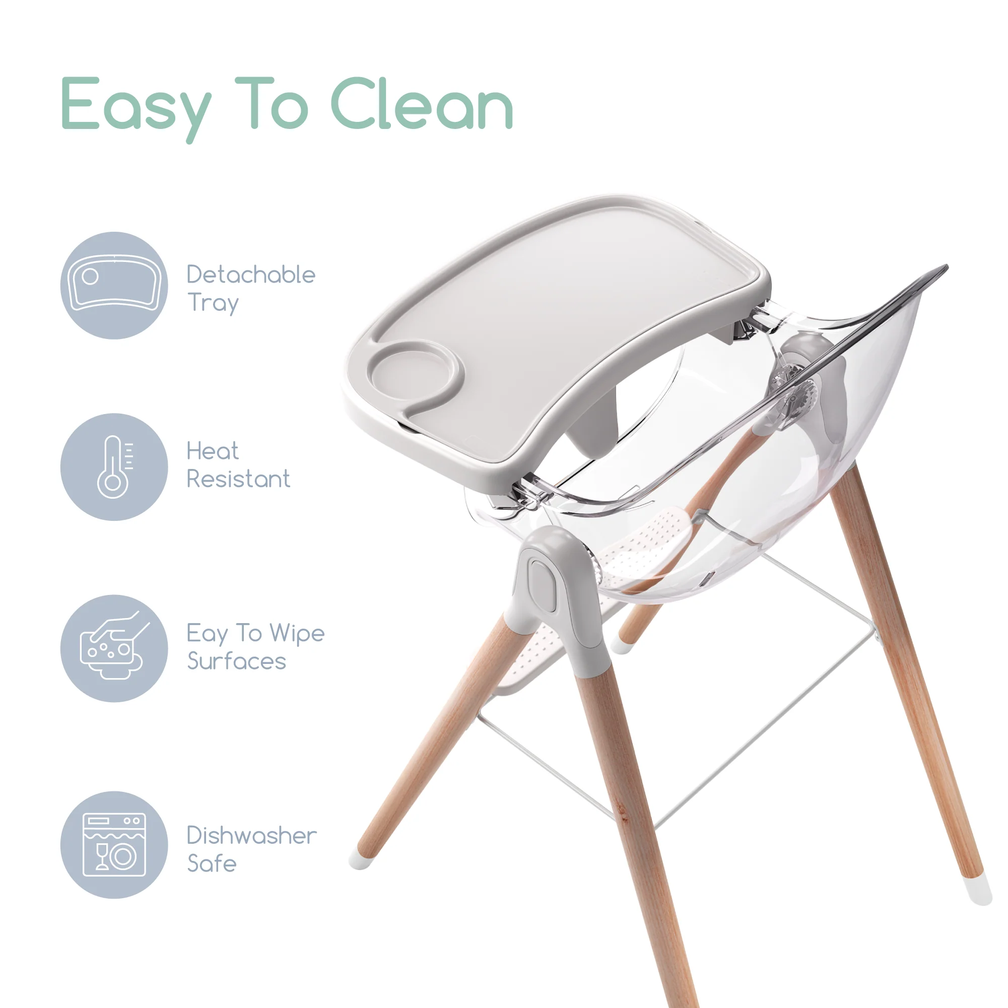 Children of Design 6 in 1 Deluxe High Chair - Image 20