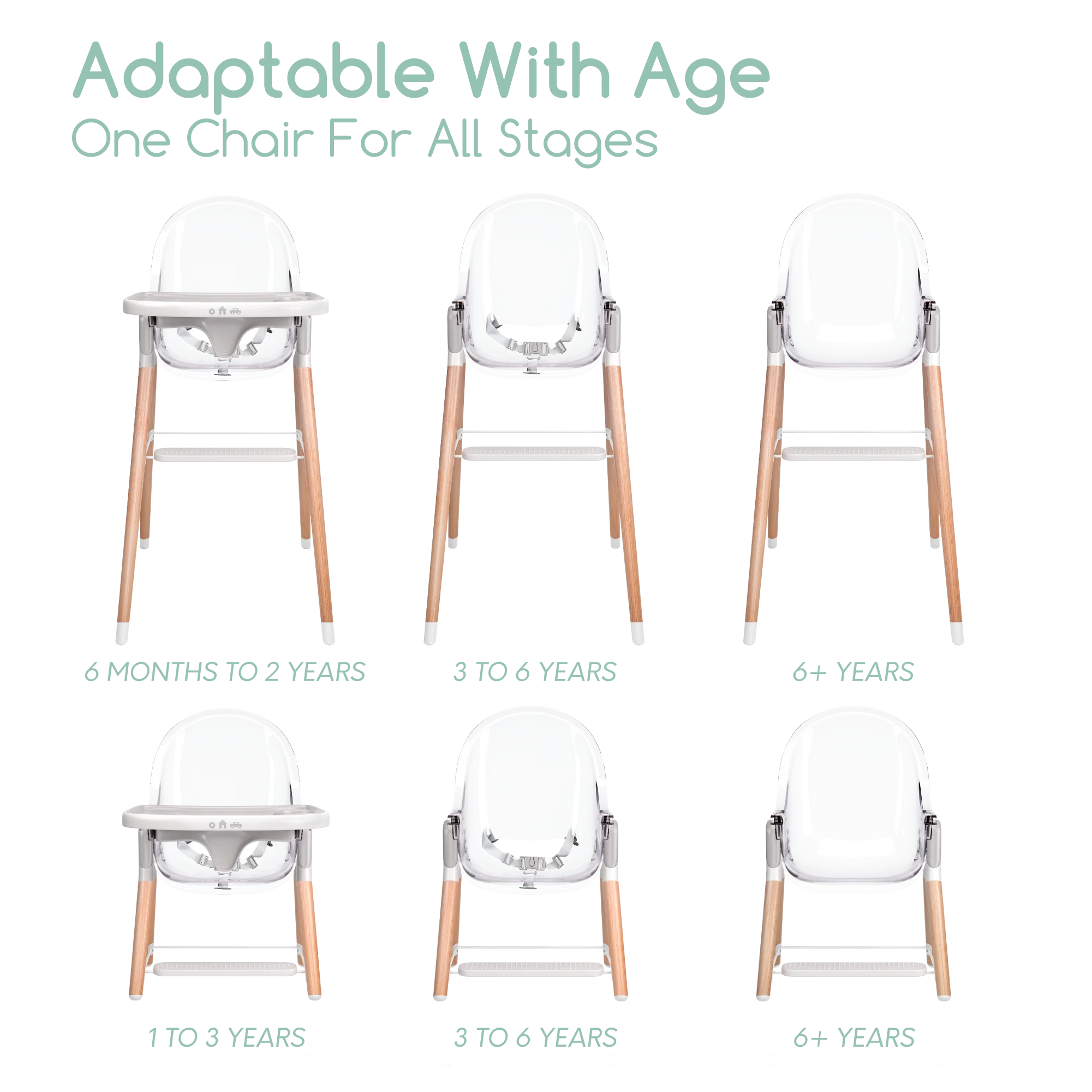 Children of Design 6 in 1 Deluxe High Chair - Image 21