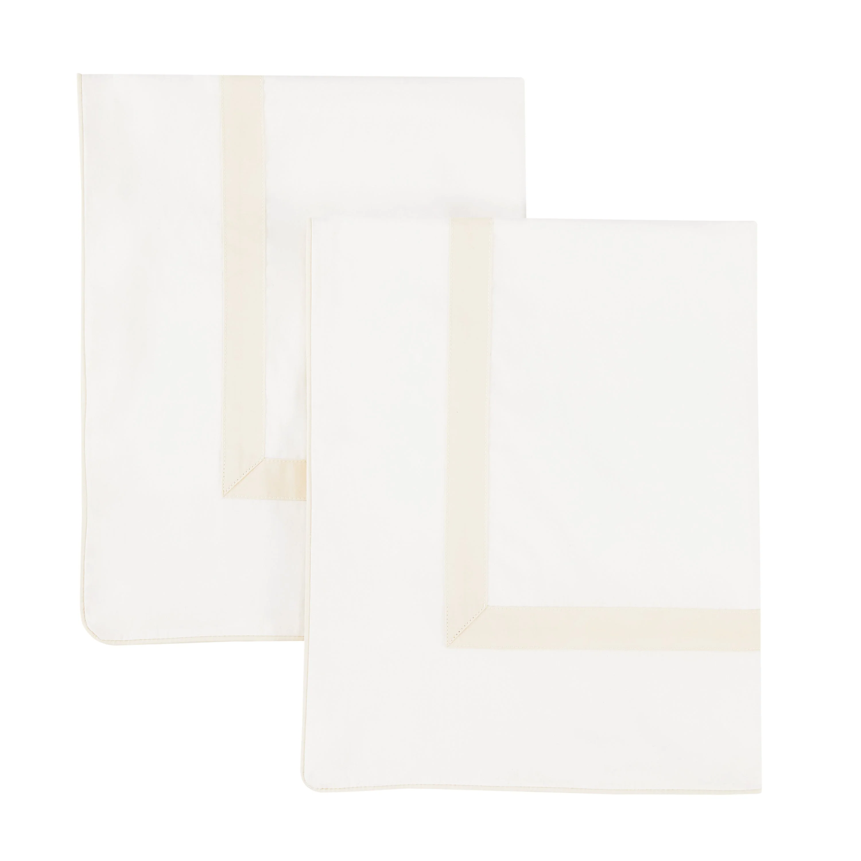 Classic Double Border Percale Cotton Euro Sham Pair - Image 9