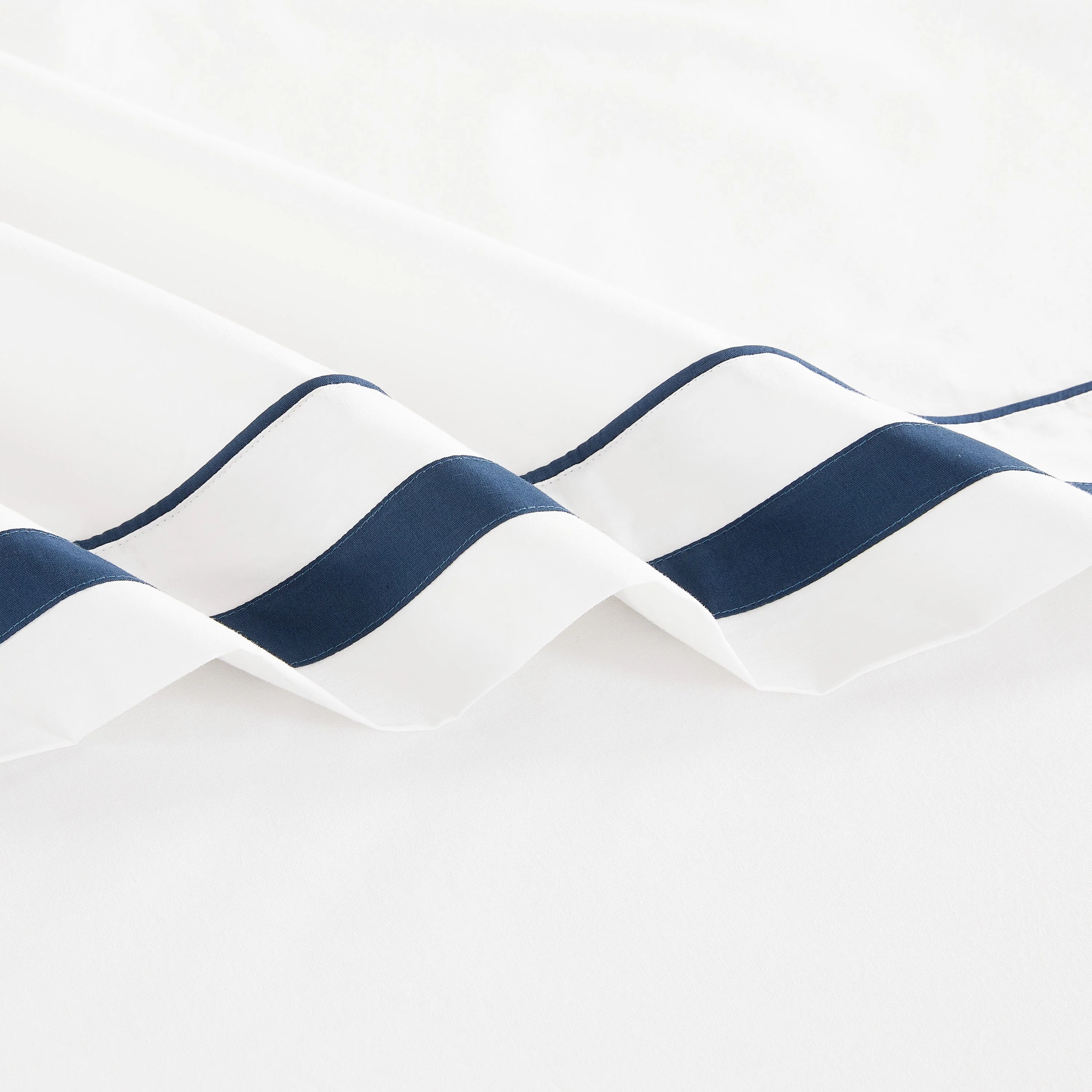 Classic Double Border Percale Cotton Pillowcase Pair - Image 10