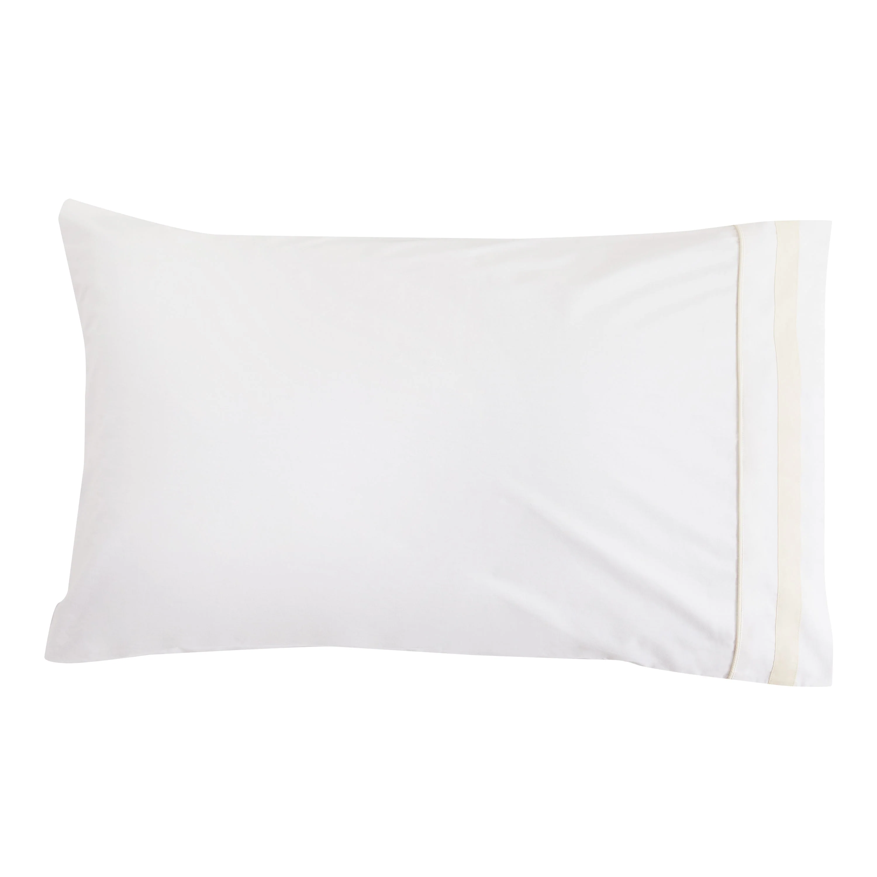 Classic Double Border Percale Cotton Pillowcase Pair - Image 5
