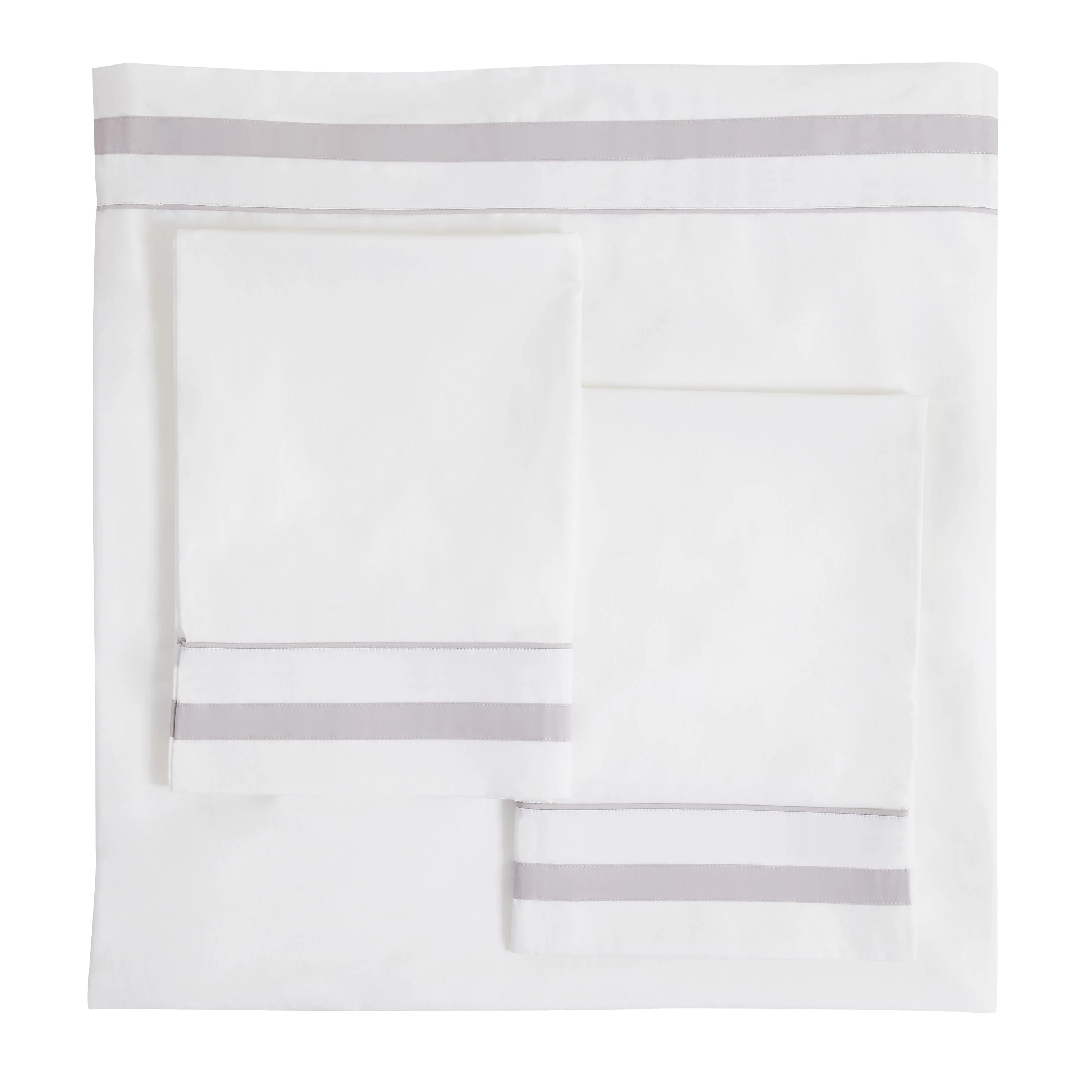 Classic Double Border Percale Cotton Sheet Set - Image 7