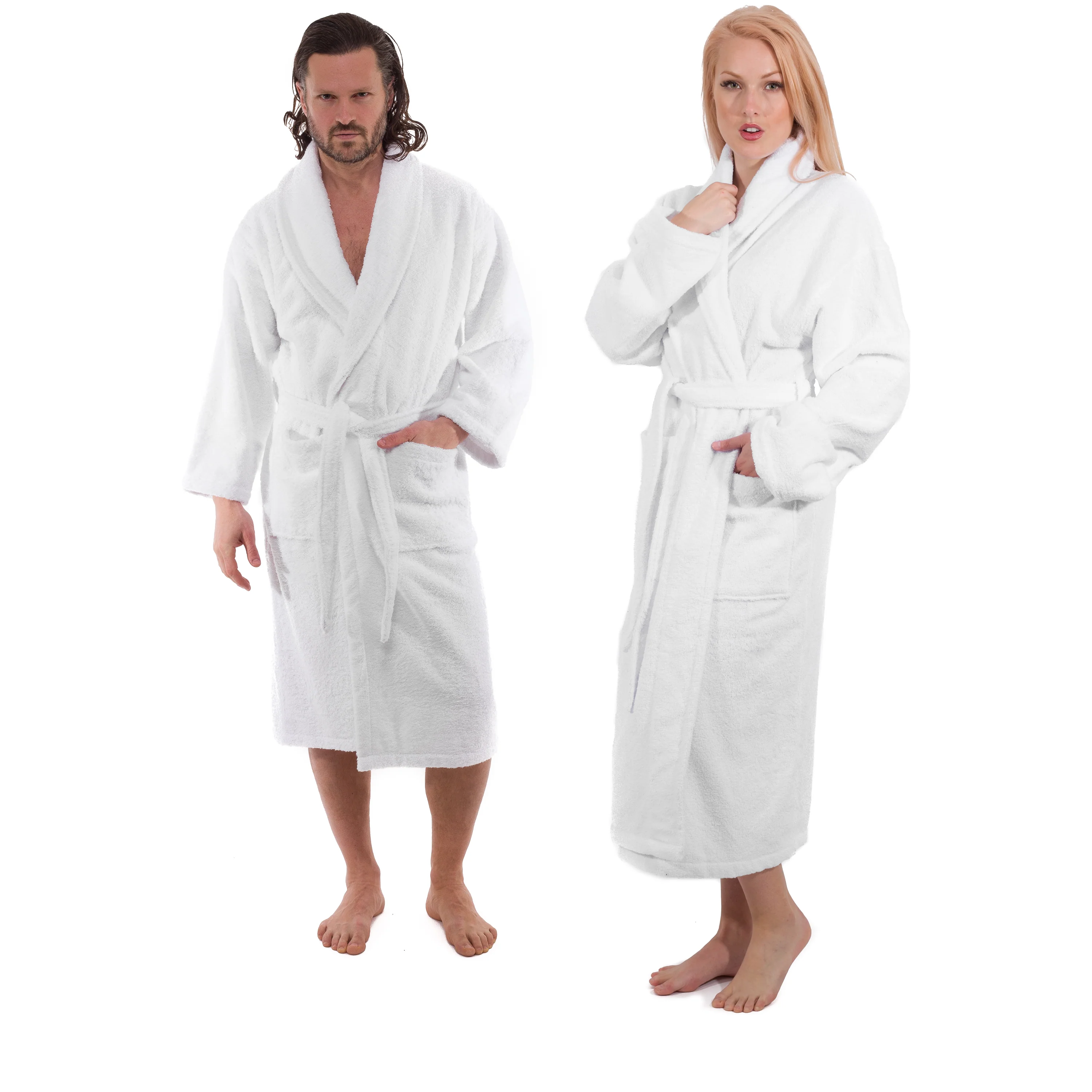 Classic Turkish Combed Cotton Unisex Bathrobes - Image 5