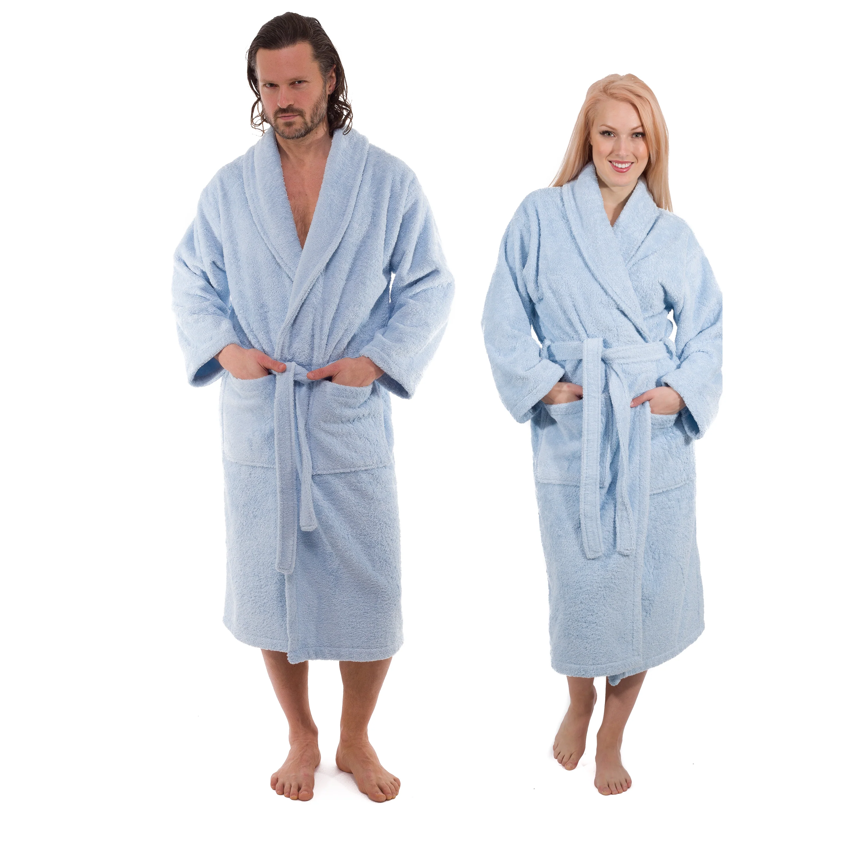 Classic Turkish Combed Cotton Unisex Bathrobes - Image 8