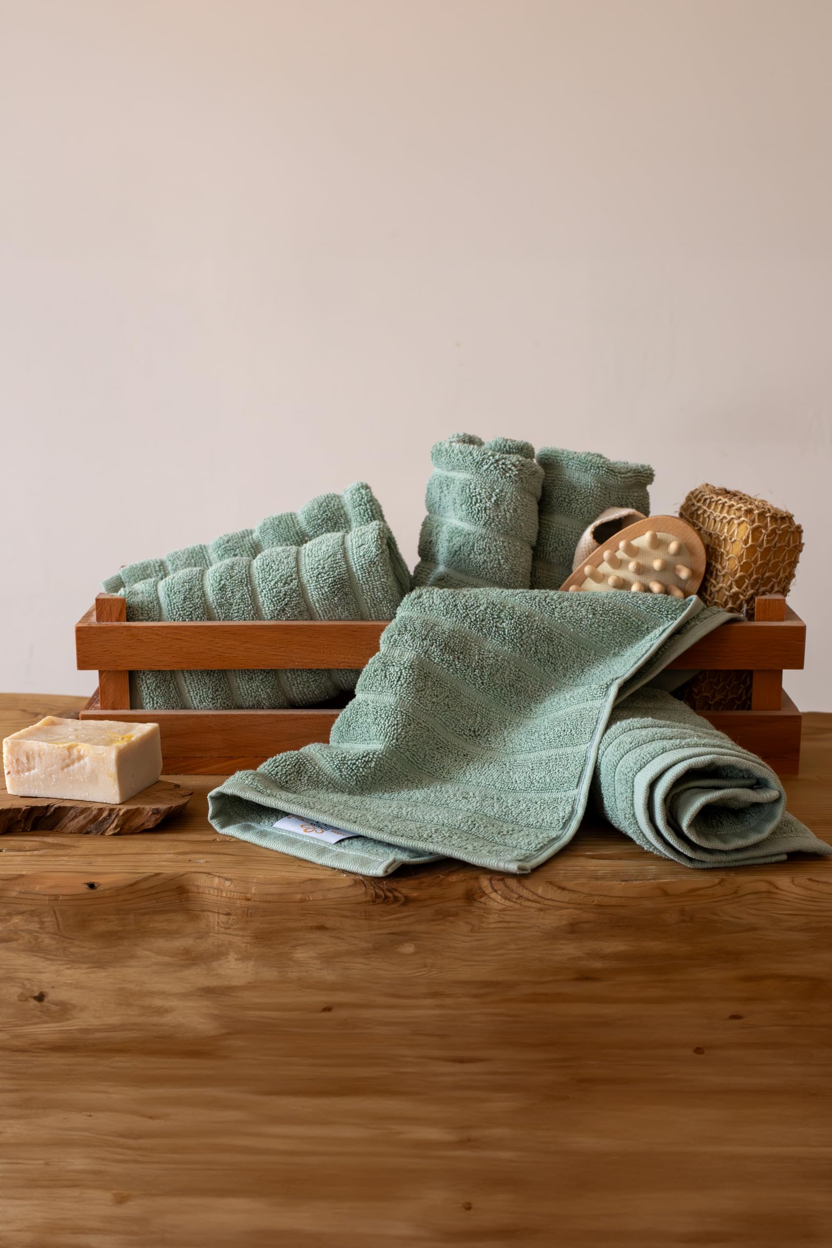Washcloths Set of 6, Absorbent & Quick Dry I 13"x13" - Image 13
