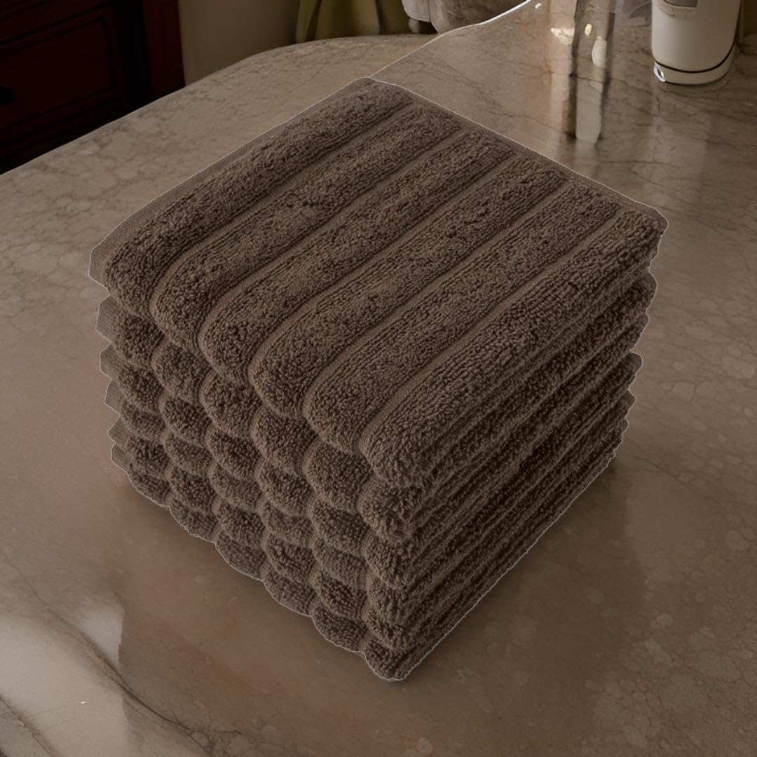 Washcloths Set of 6, Absorbent & Quick Dry I 13"x13" - Image 35