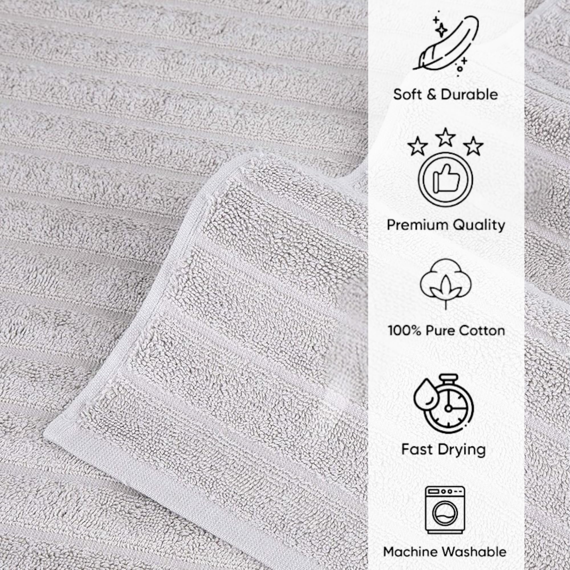 Washcloths Set of 6, Absorbent & Quick Dry I 13"x13" - Image 41