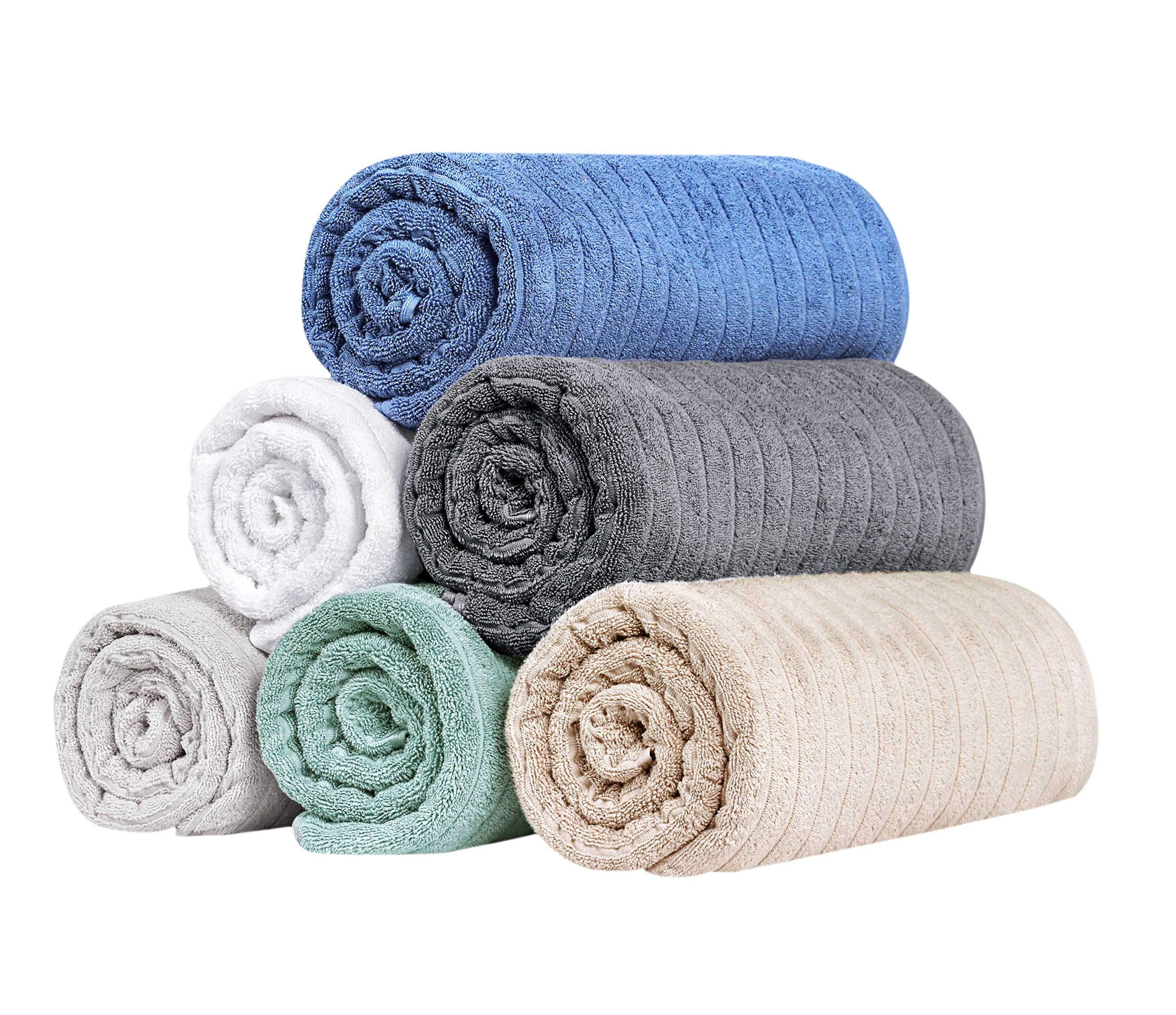 Washcloths Set of 6, Absorbent & Quick Dry I 13"x13" - Image 46