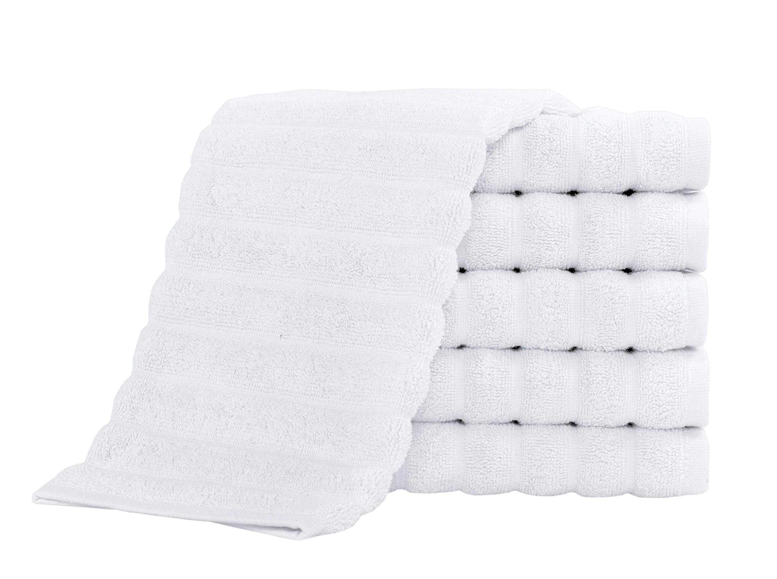Washcloths Set of 6, Absorbent & Quick Dry I 13"x13" - Image 6
