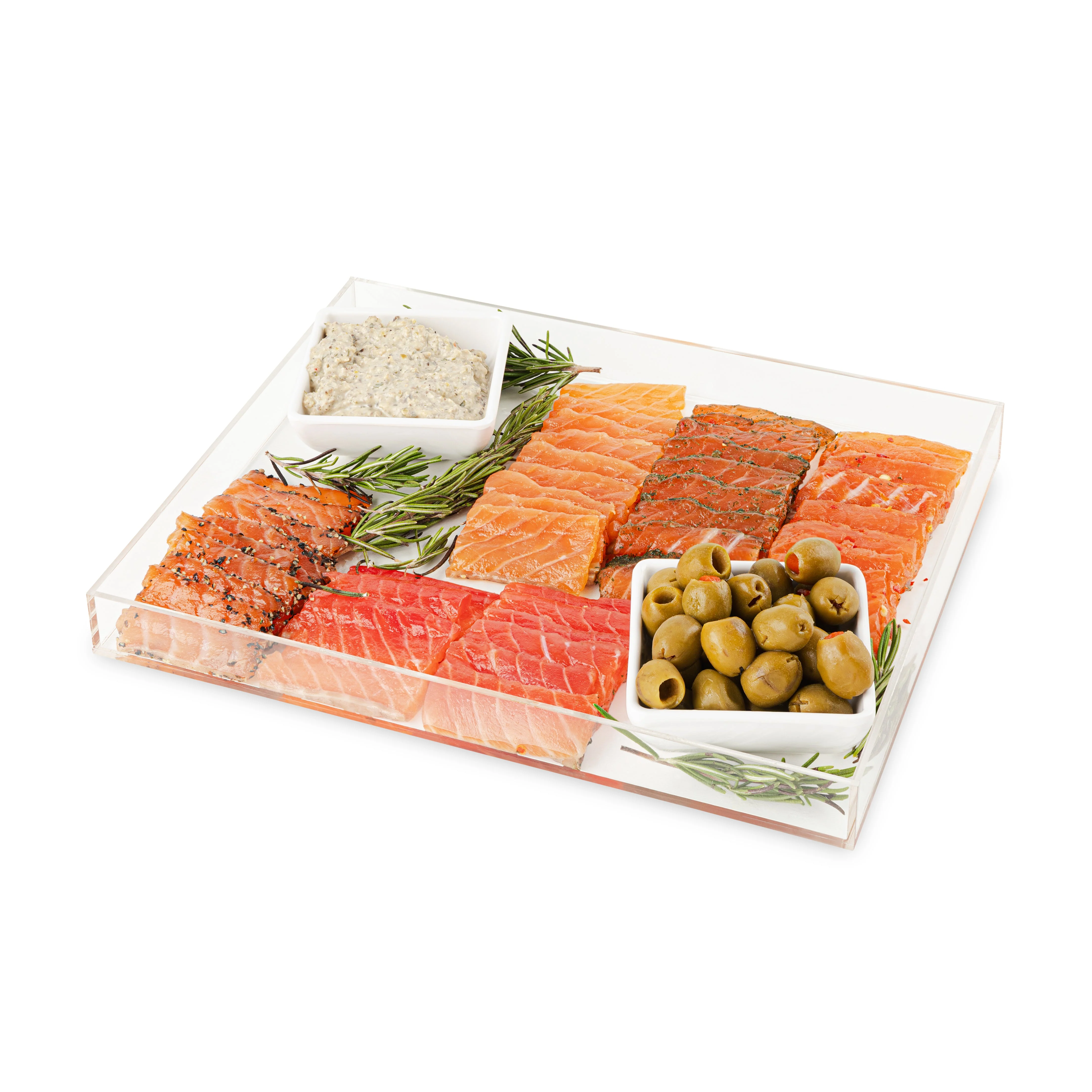 Clear Acrylic Serving Tray With Lid - Image 5