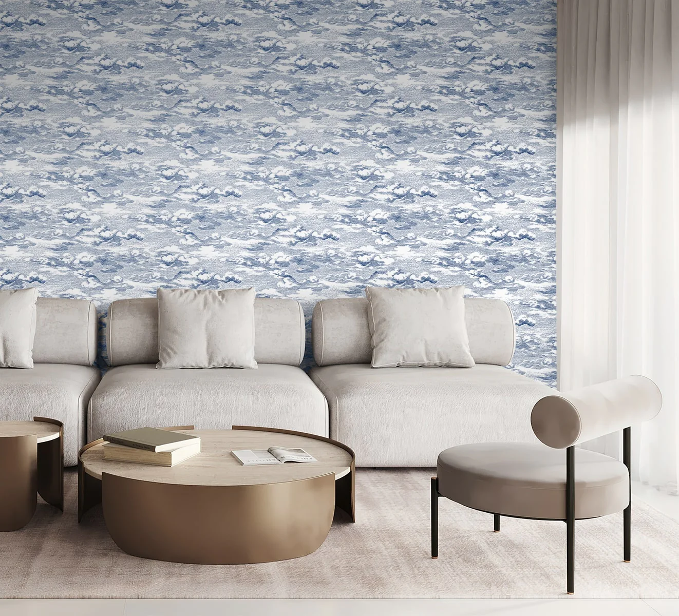 Clouds Peel and Stick Removable Wallpaper - Image 10