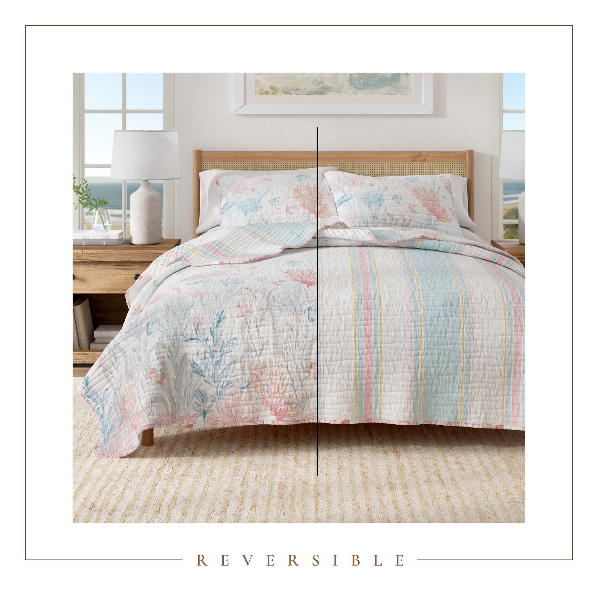 Coastal Coral Reef Quilt Set - Caymen Collection - Image 3