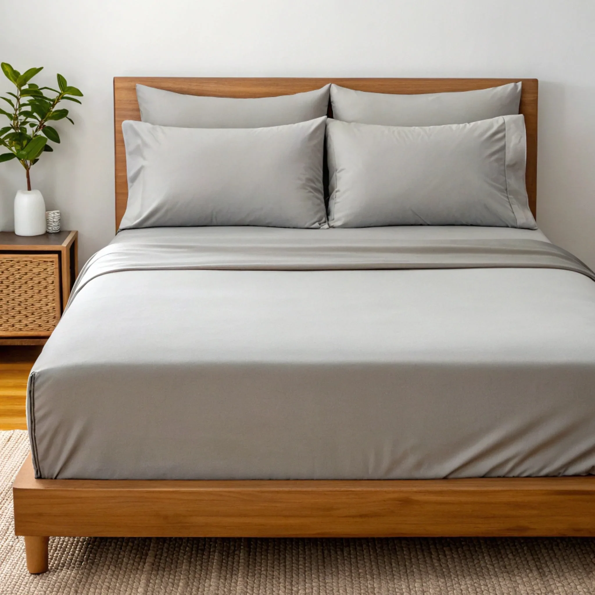 Copper Infused Bamboo Sheet Set | Antimicrobial Comfort - Image 5