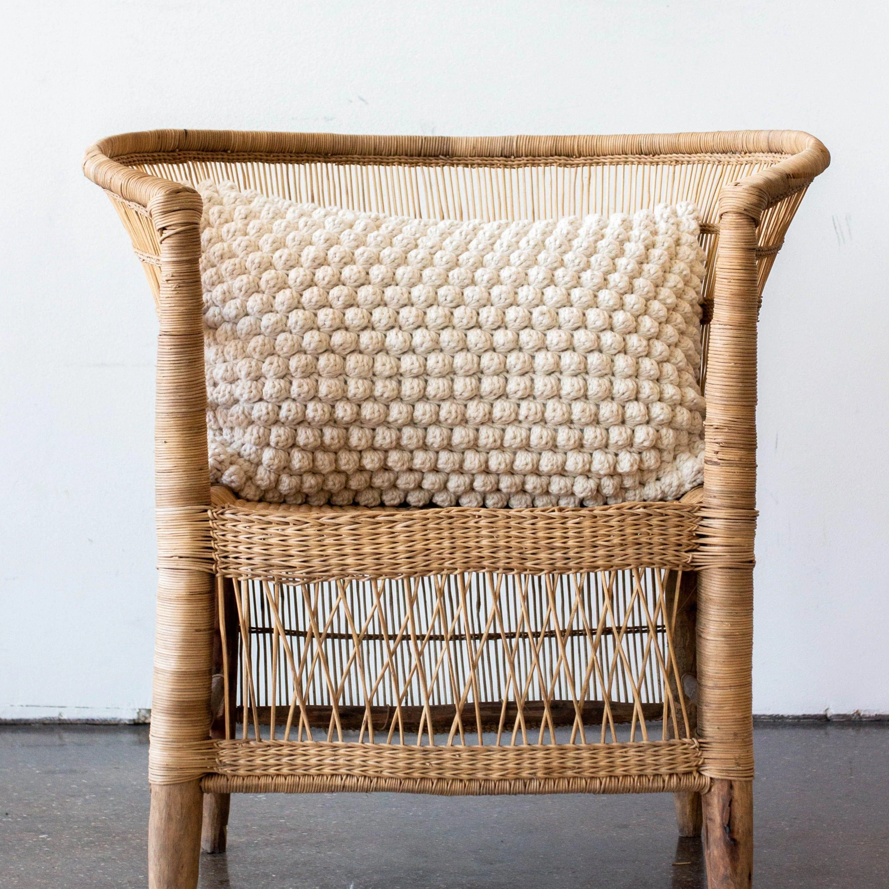 Cotton Bobbles Textured Throw Pillow - Image 3
