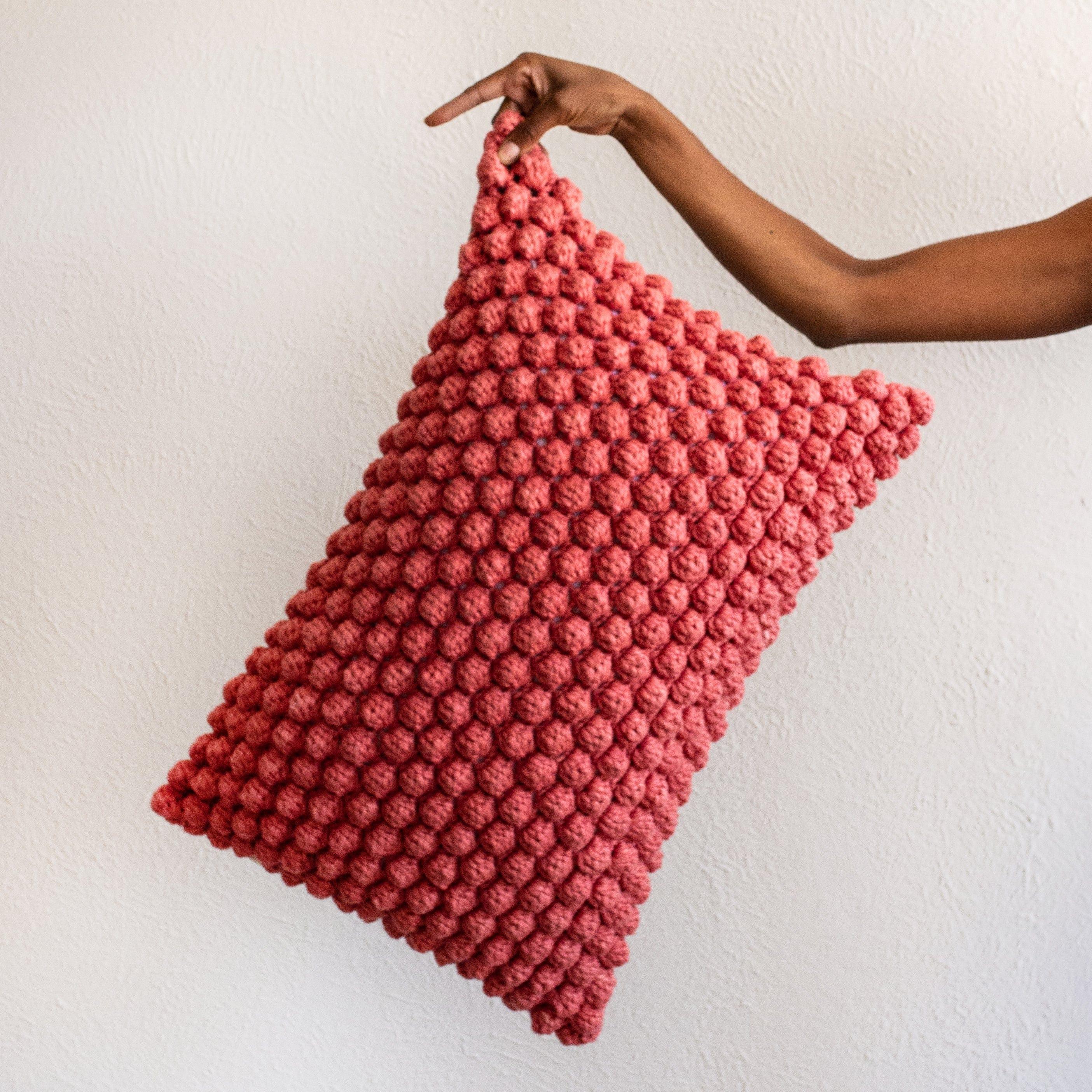 Cotton Bobbles Textured Throw Pillow - Image 4