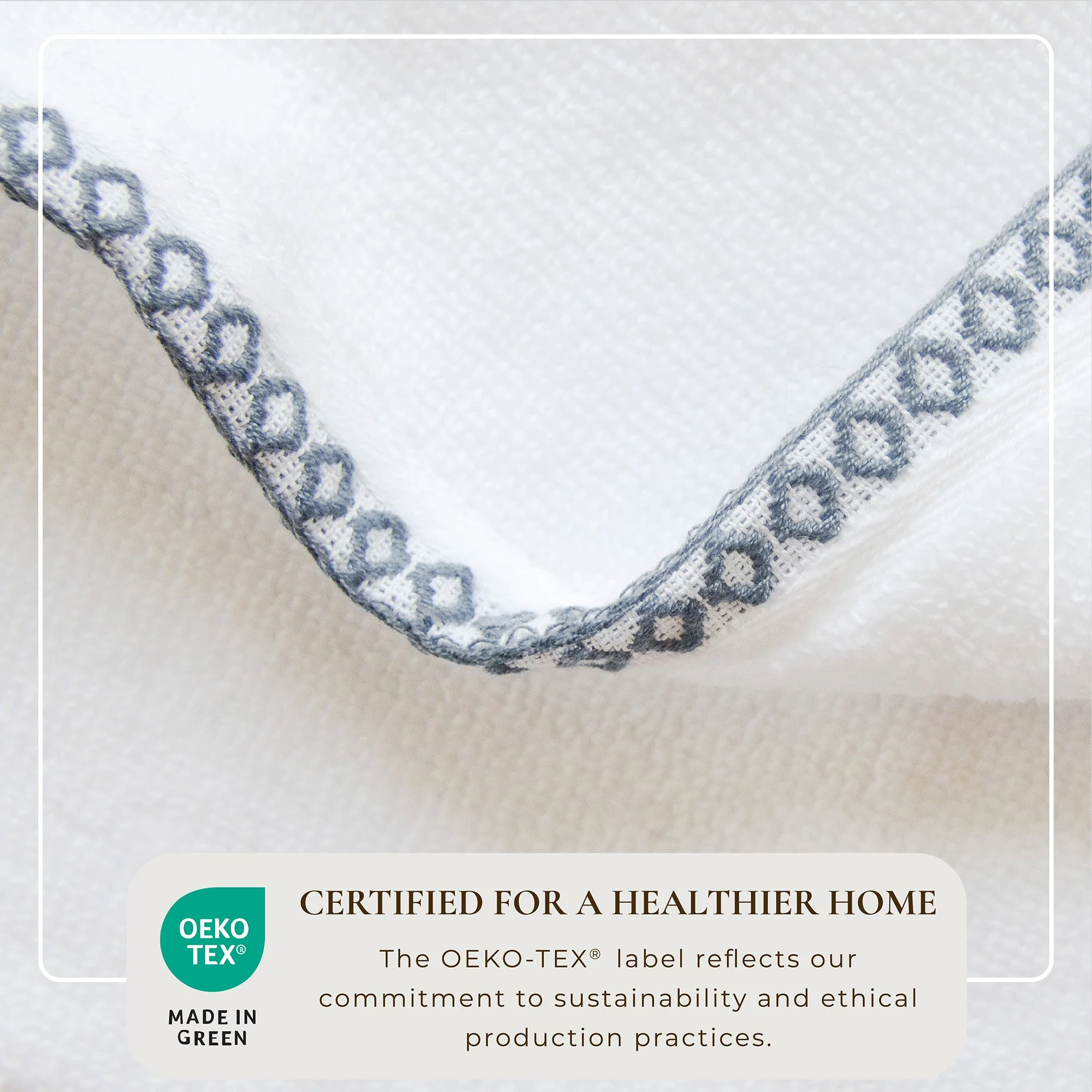 Cotton Border-Stitched 6-Piece Towel Set - Valery Collection - Image 88