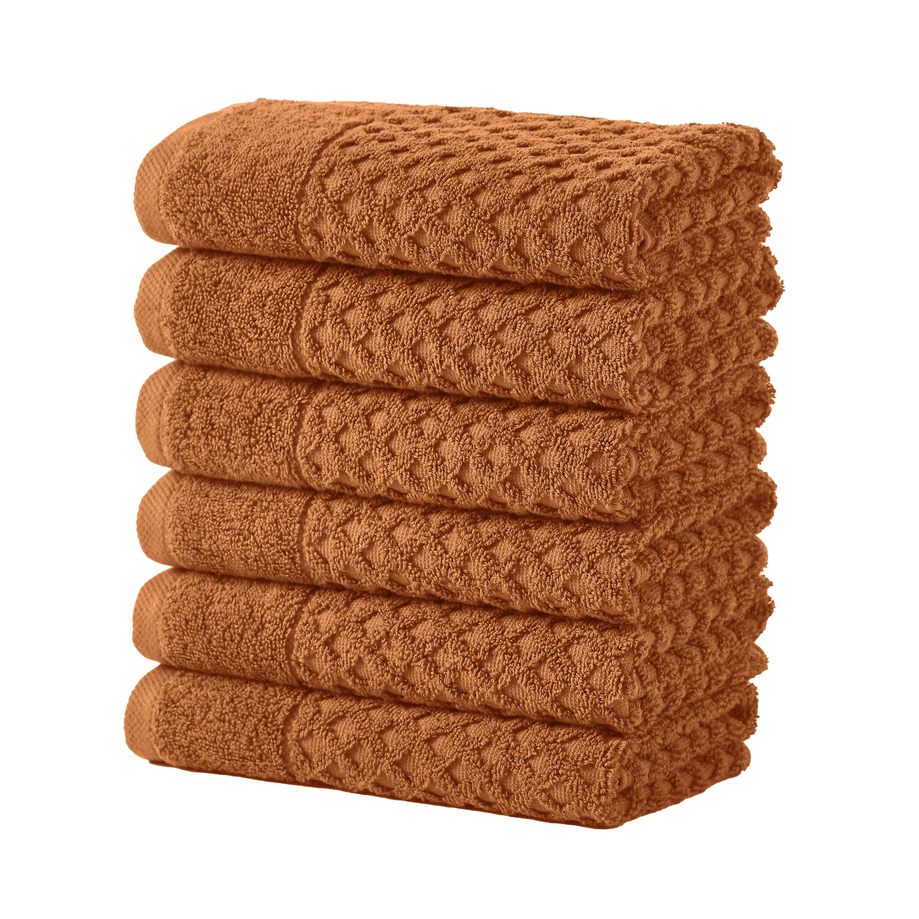 Cotton Diamond Waffle Weave Bath Towel Set - Grayson Collection - Image 128