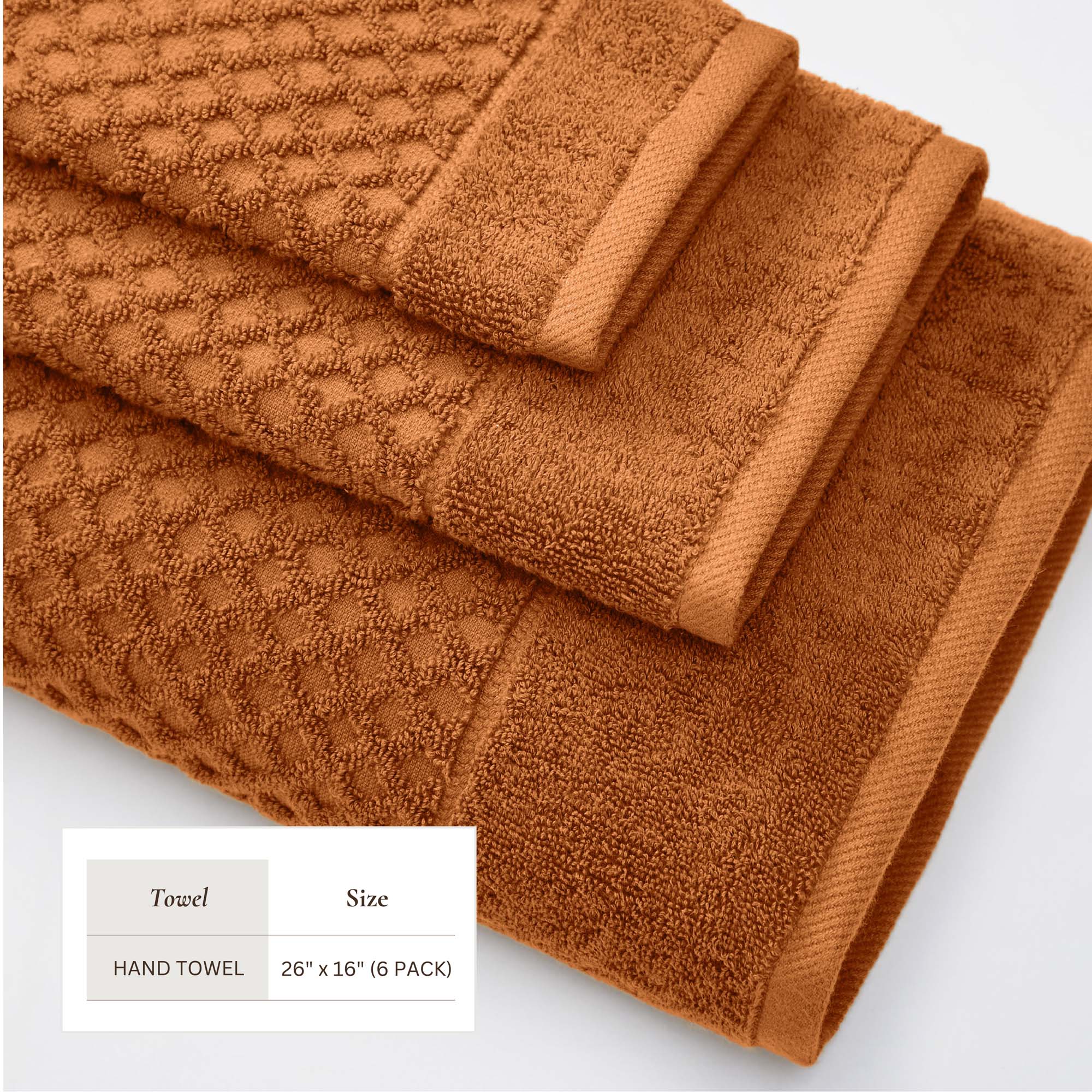 Cotton Diamond Waffle Weave Bath Towel Set - Grayson Collection - Image 134