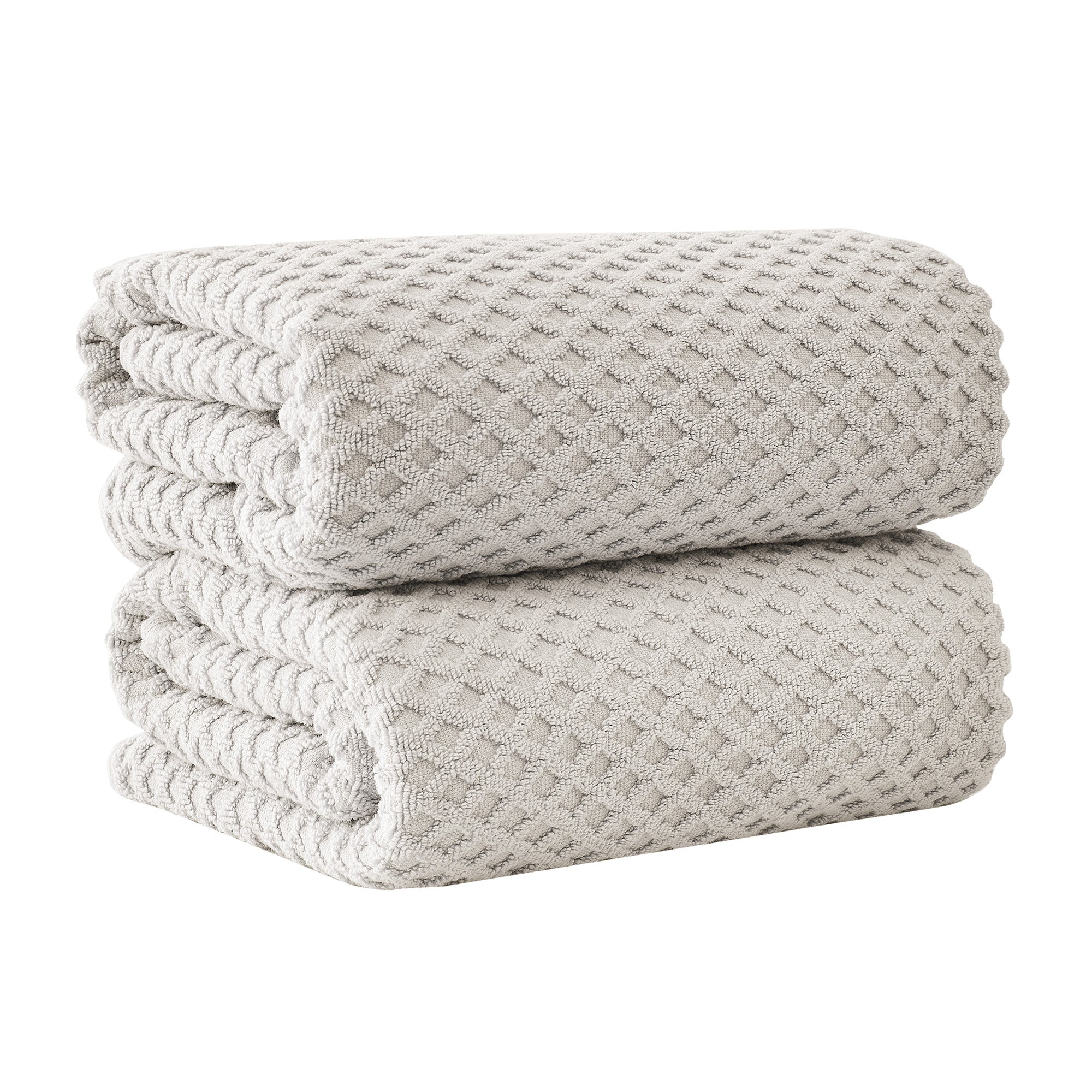 Cotton Diamond Waffle Weave Bath Towel Set - Grayson Collection - Image 141