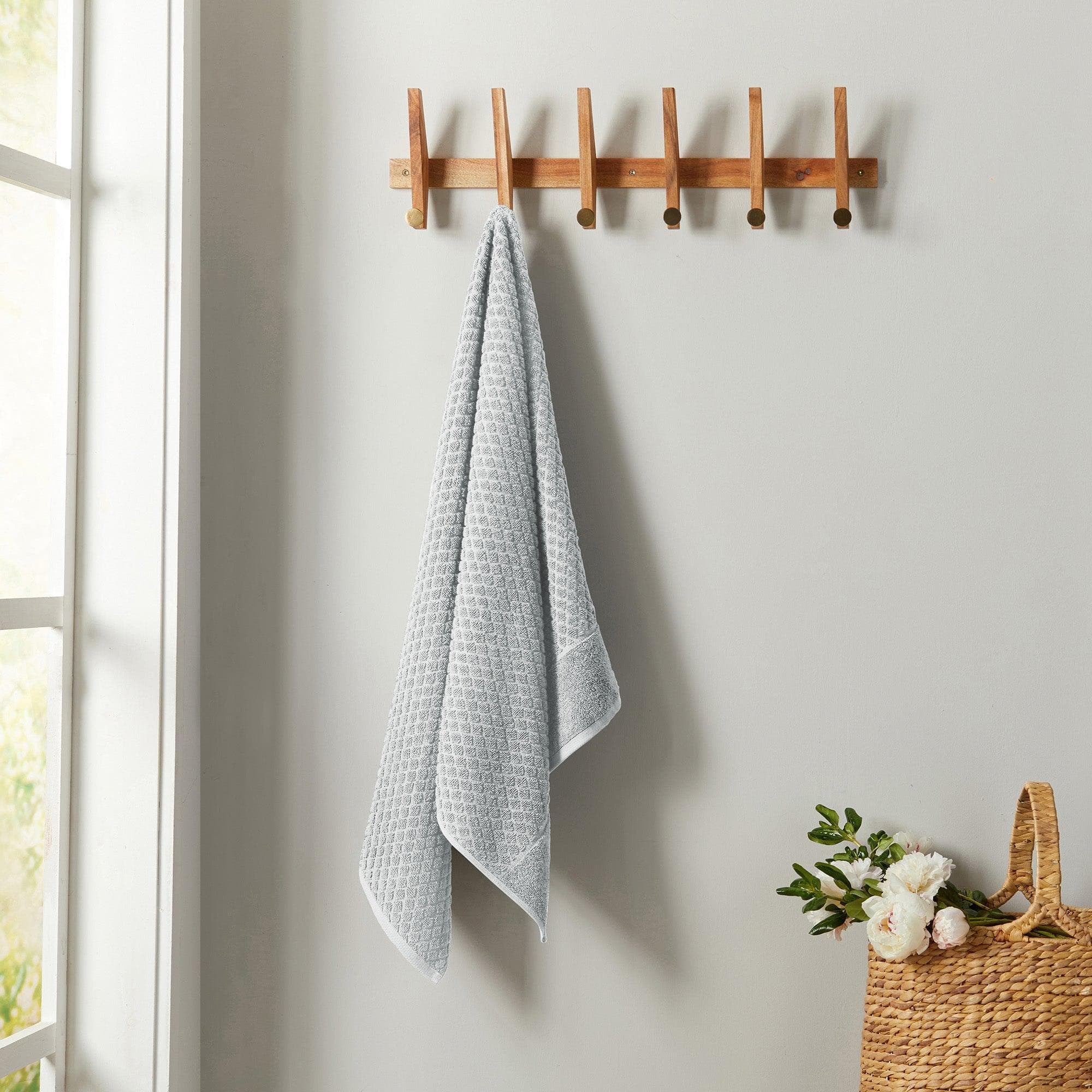 Cotton Diamond Waffle Weave Bath Towel Set - Grayson Collection - Image 150