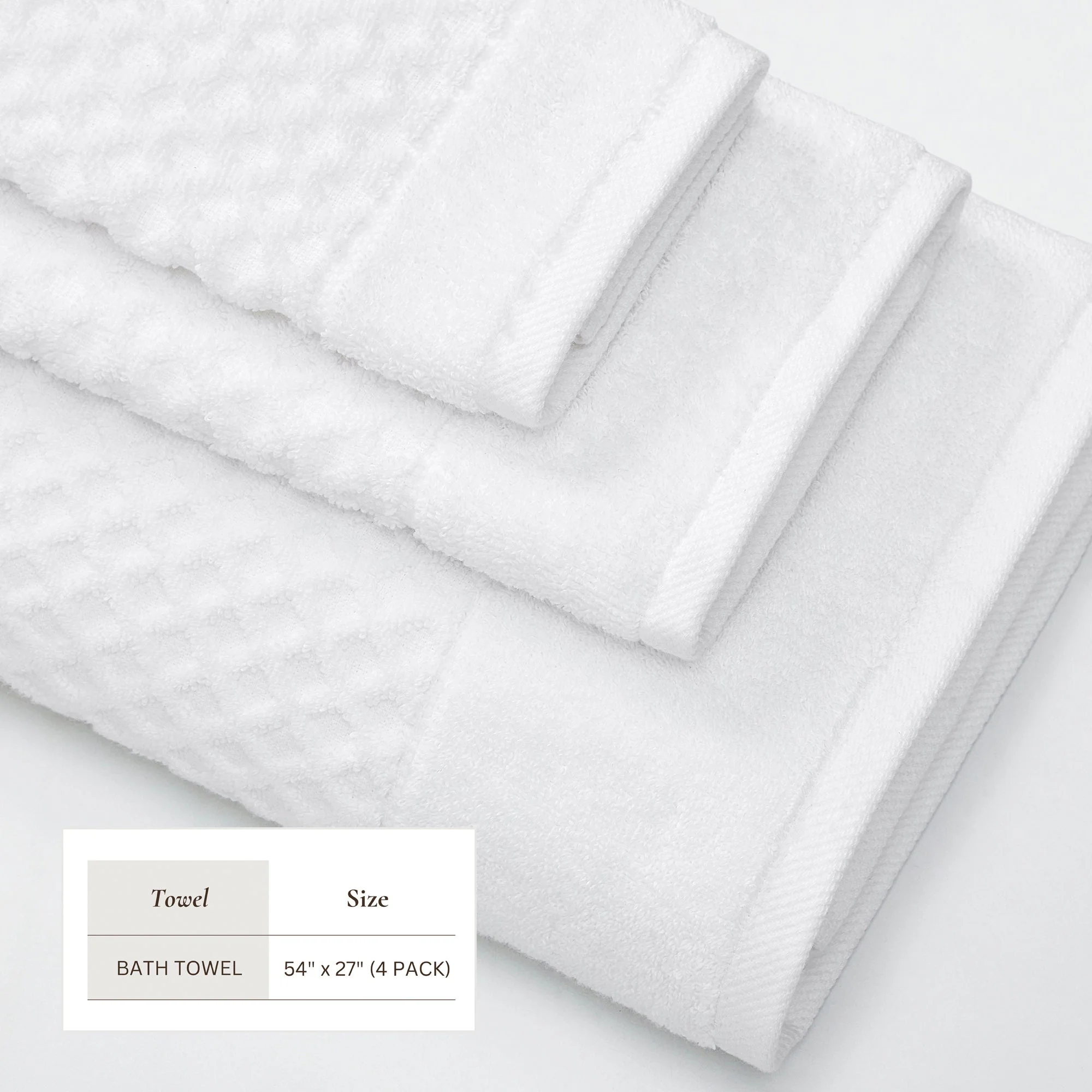 Cotton Diamond Waffle Weave Bath Towel Set - Grayson Collection - Image 8