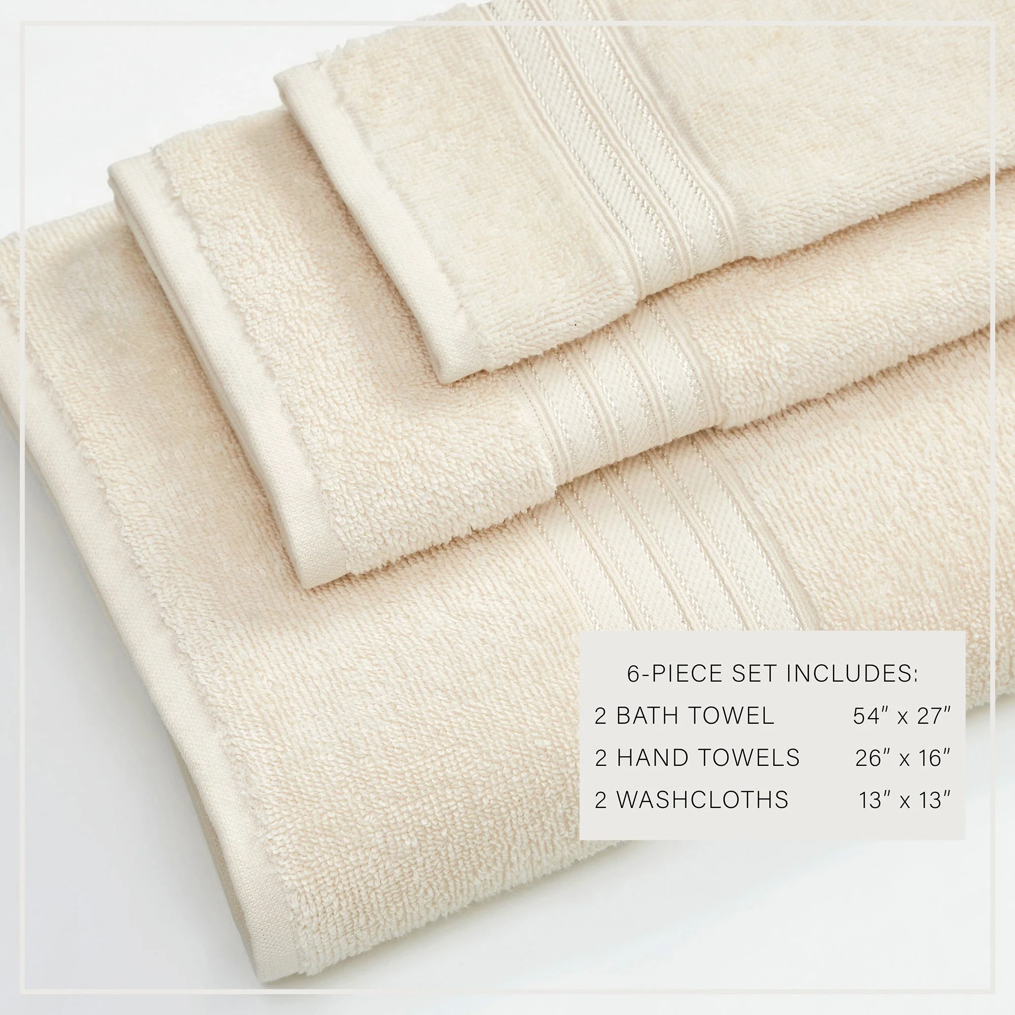 Cotton Terry Bath Towel Set - Cooper Collection - Image 40