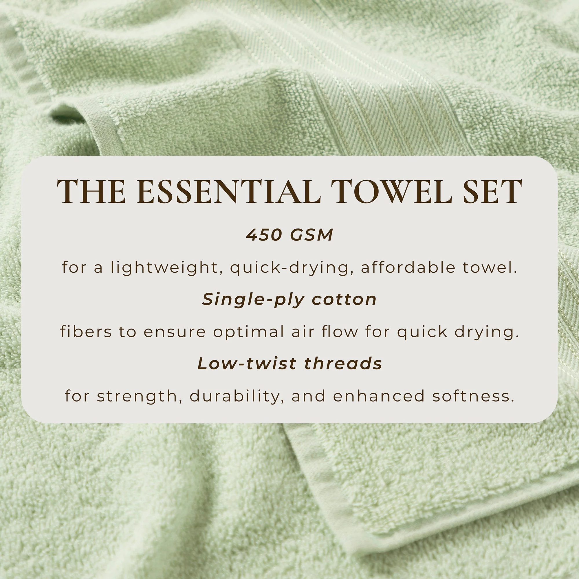 Cotton Terry Bath Towel Set - Cooper Collection - Image 58