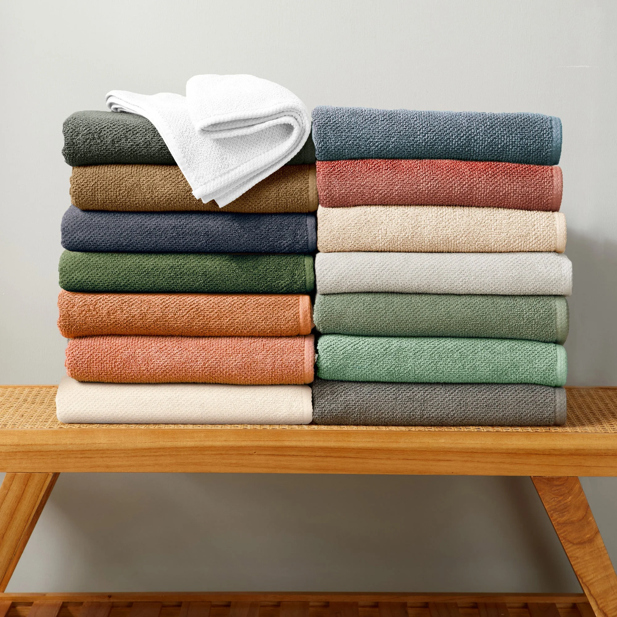 Cotton Textured Bath Towel Set - Acacia Collection - Image 28