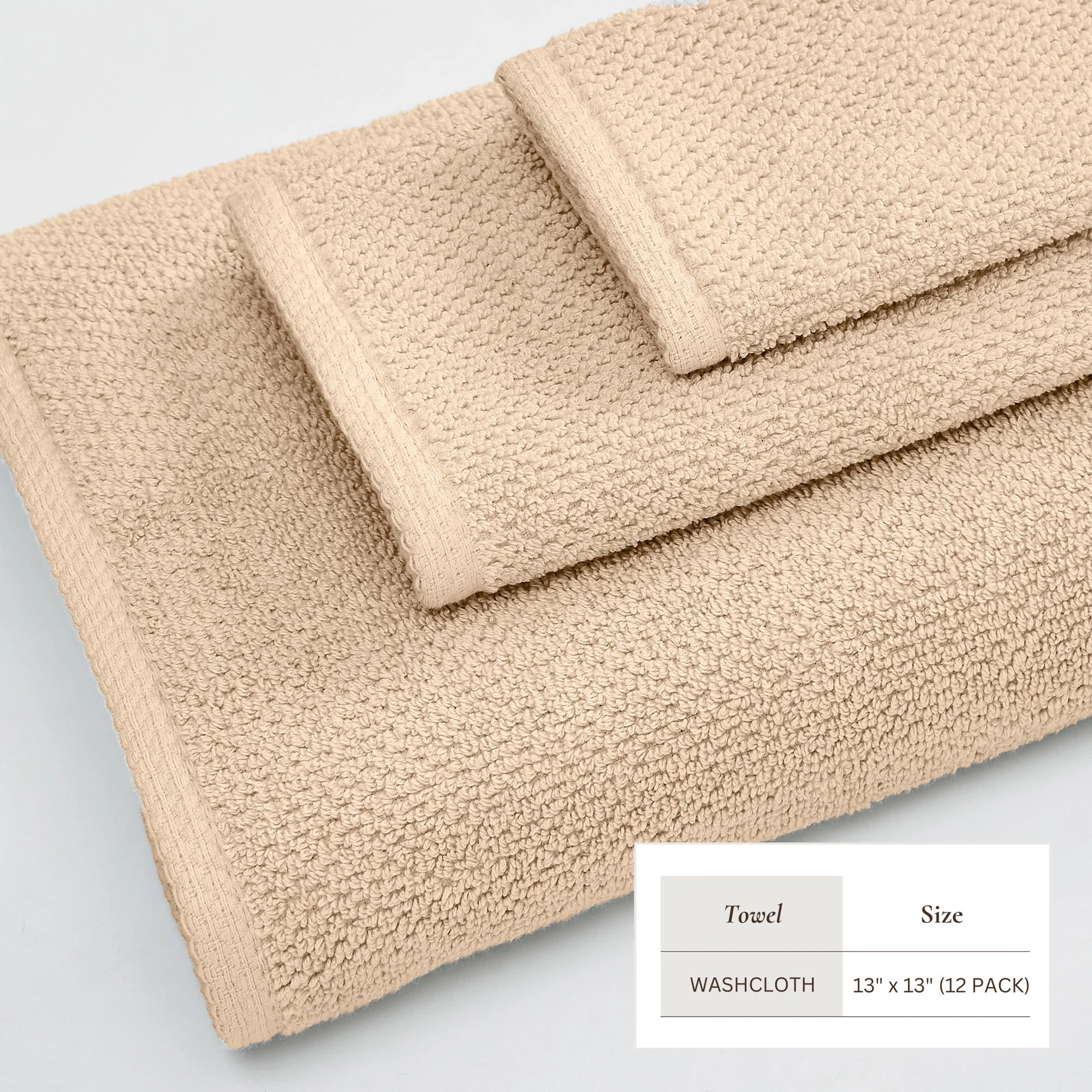 Cotton Textured Bath Towel Set - Acacia Collection - Image 40