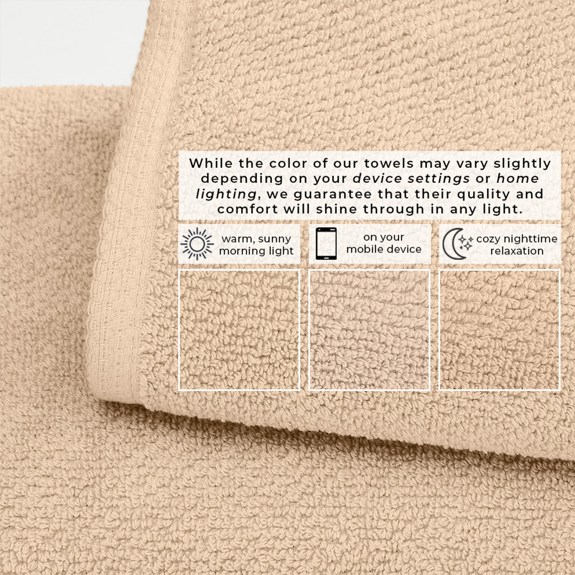 Cotton Textured Bath Towel Set - Acacia Collection - Image 41