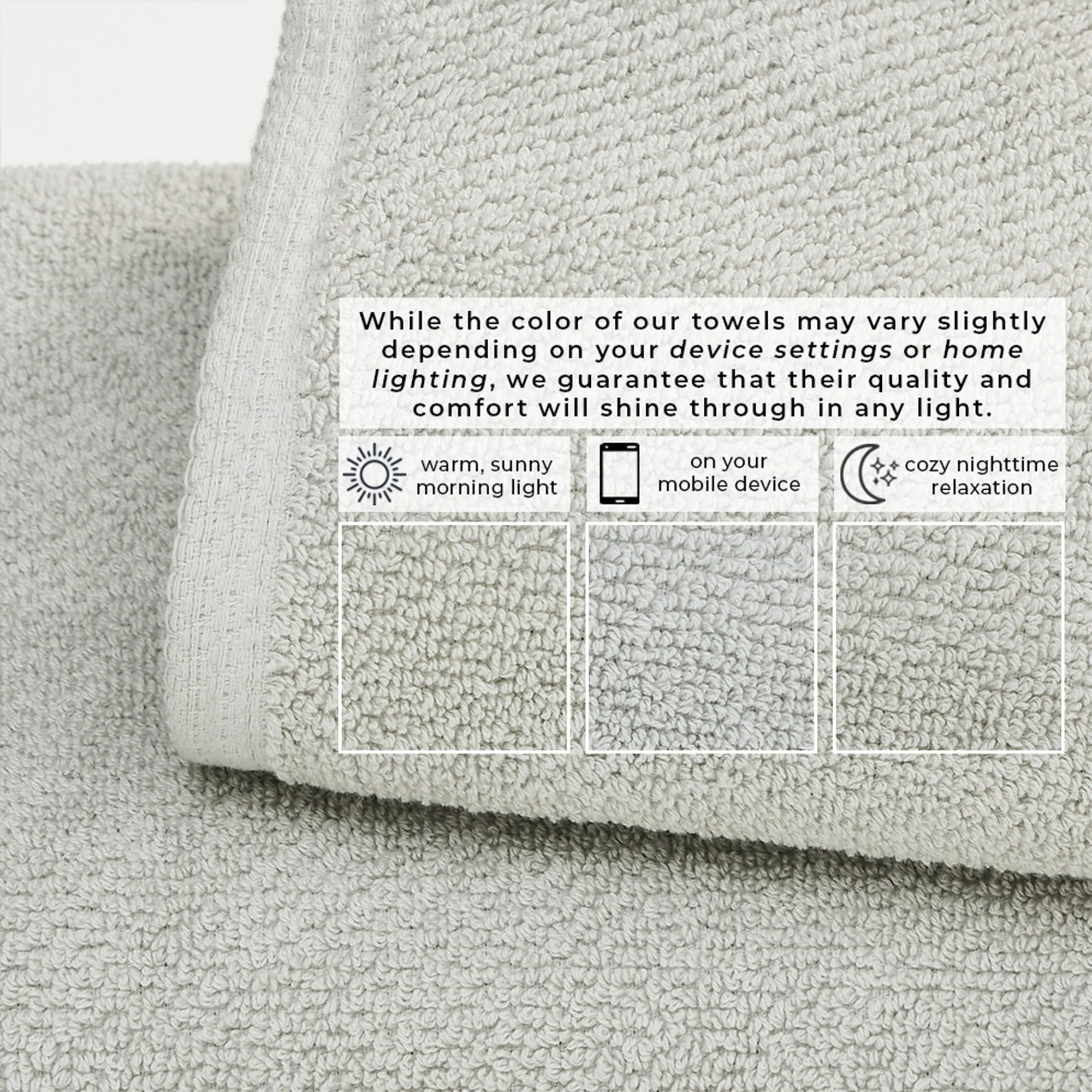 Cotton Textured Bath Towel Set - Acacia Collection - Image 57