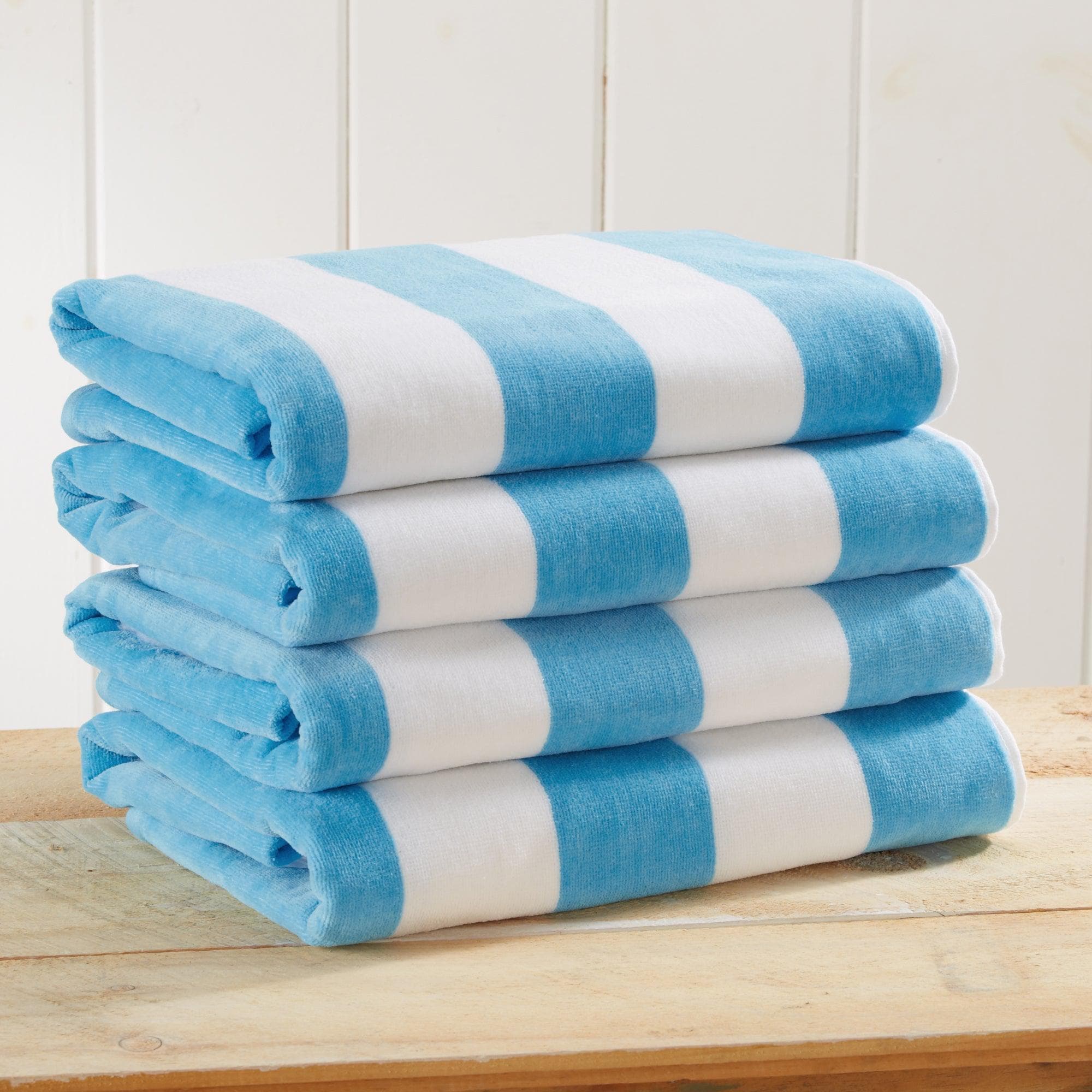 Cotton Velour Cabana Stripe Beach Towel - Novia Collection - Image 29