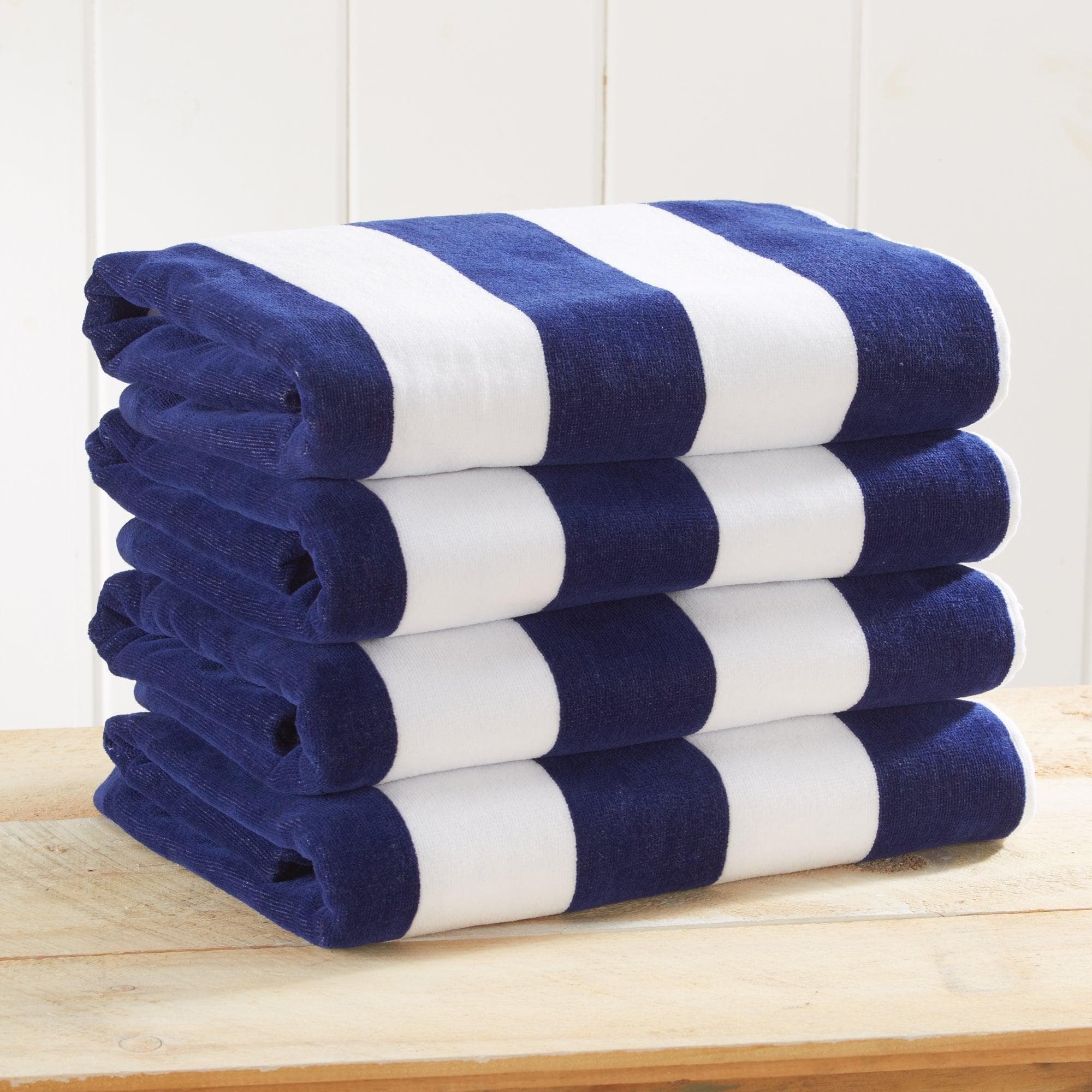 Cotton Velour Cabana Stripe Beach Towel - Novia Collection - Image 41
