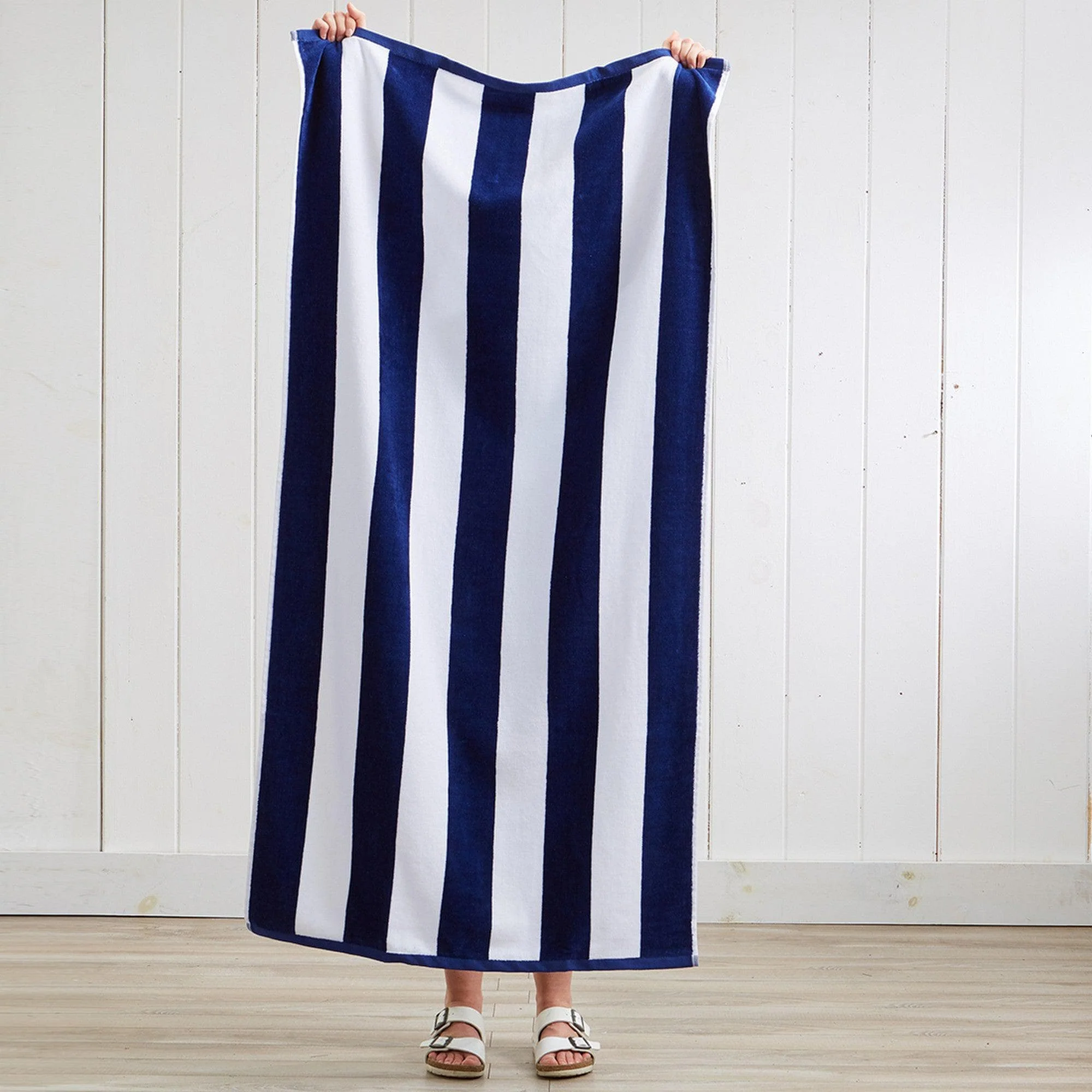Cotton Velour Cabana Stripe Beach Towel - Novia Collection - Image 50