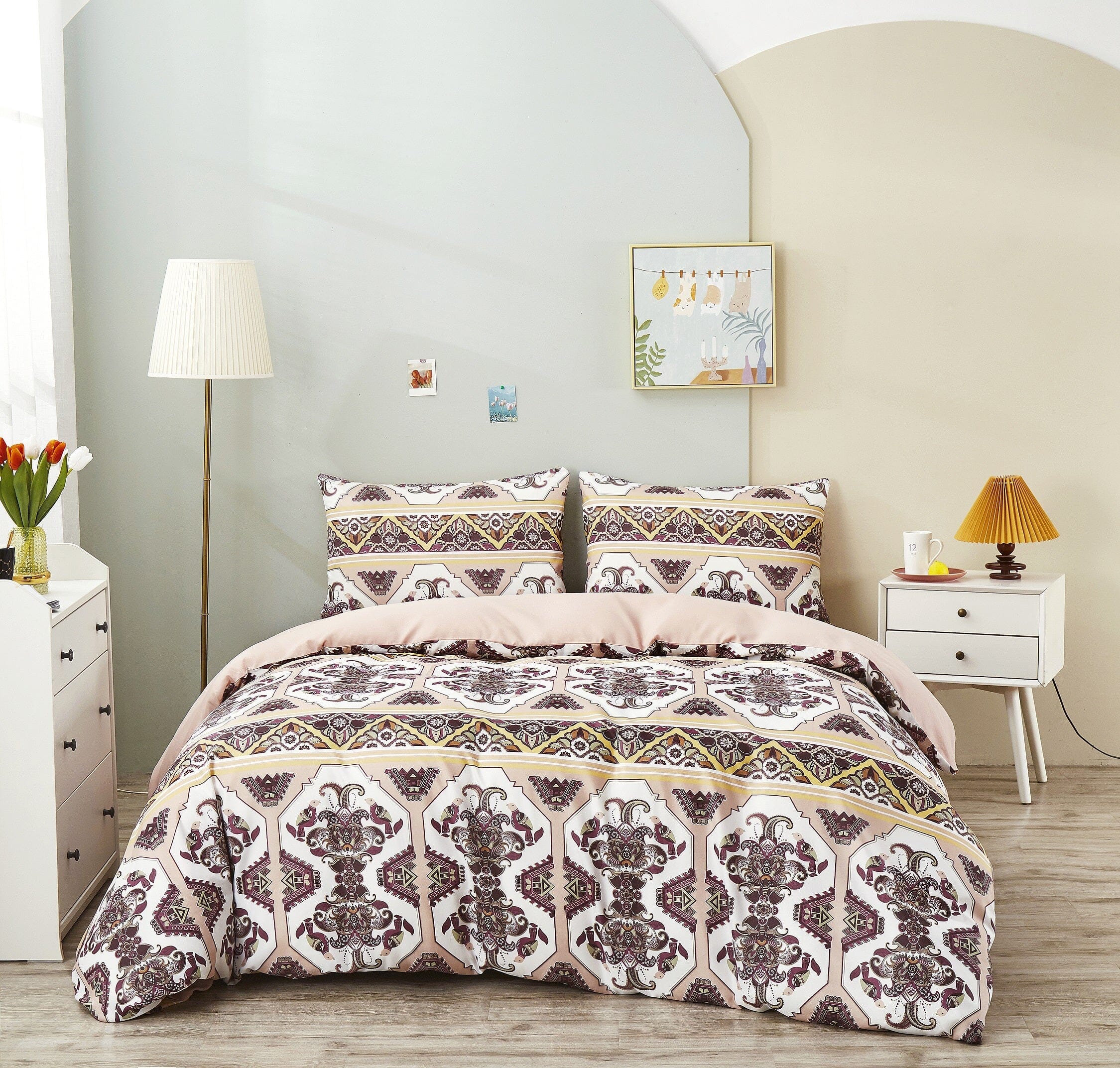 Oriental Kilim Duvet Cover - w/ Pillow Cases Royal Persian Traditional Design - Image 11
