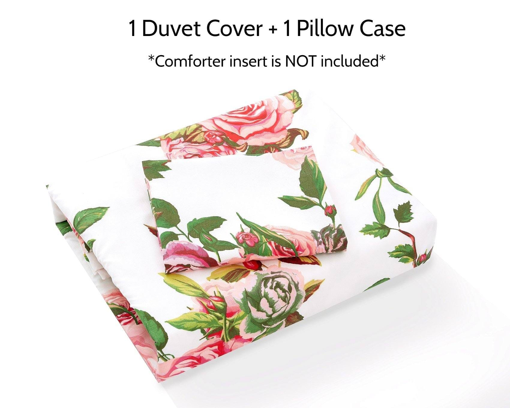 Lovely Spring Pink Floral Duvet Cover Set w/ Pillow Cases - Image 9