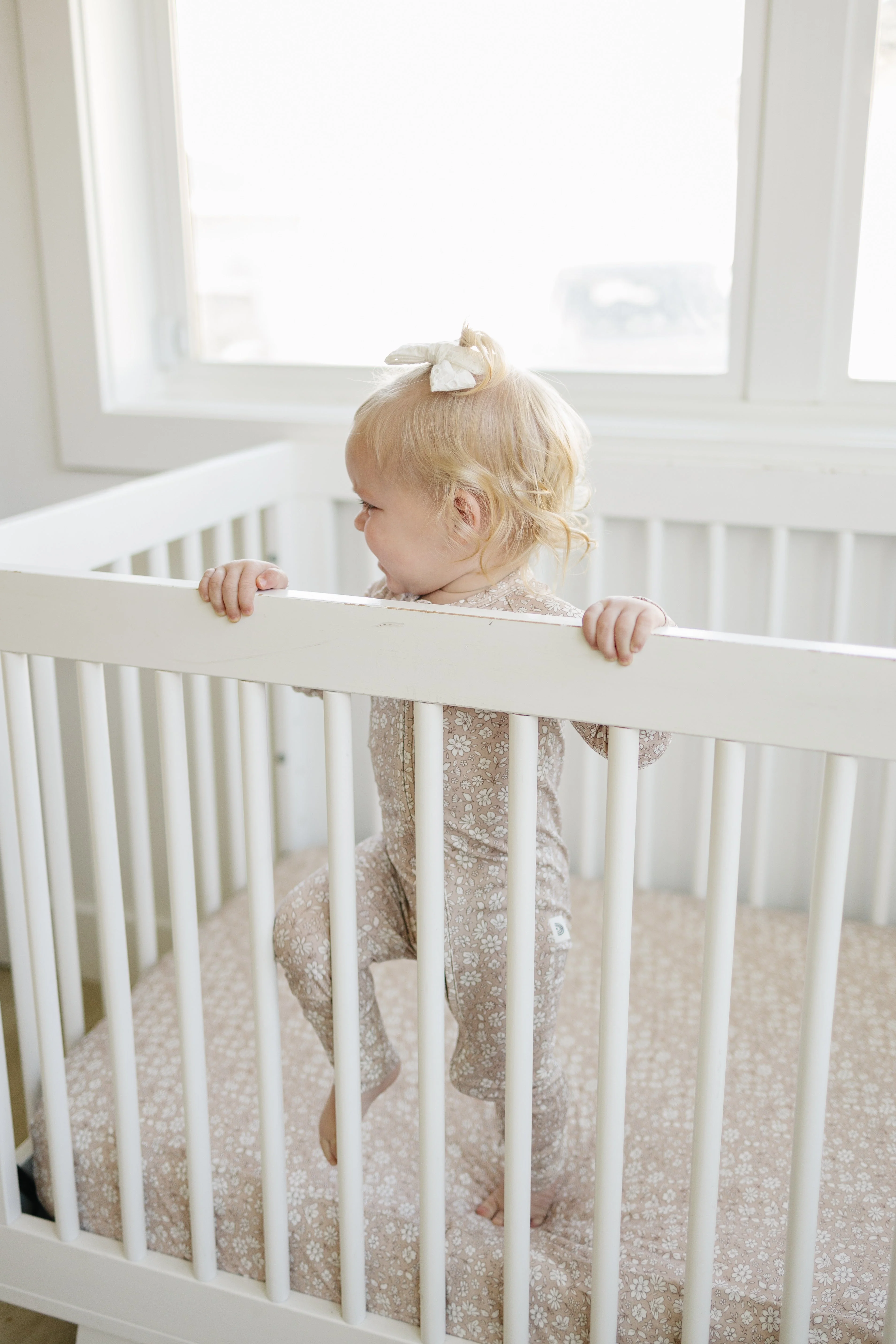 Dainty Ditsy Bamboo Crib Sheet - Image 12