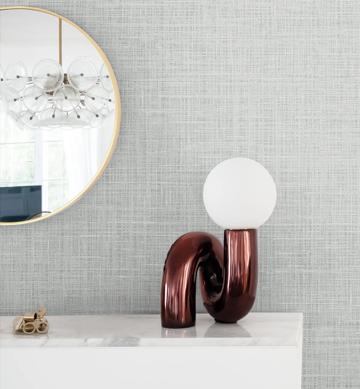 Deco 2 Glitter Faux Finish Unpasted Wallpaper - Image 6
