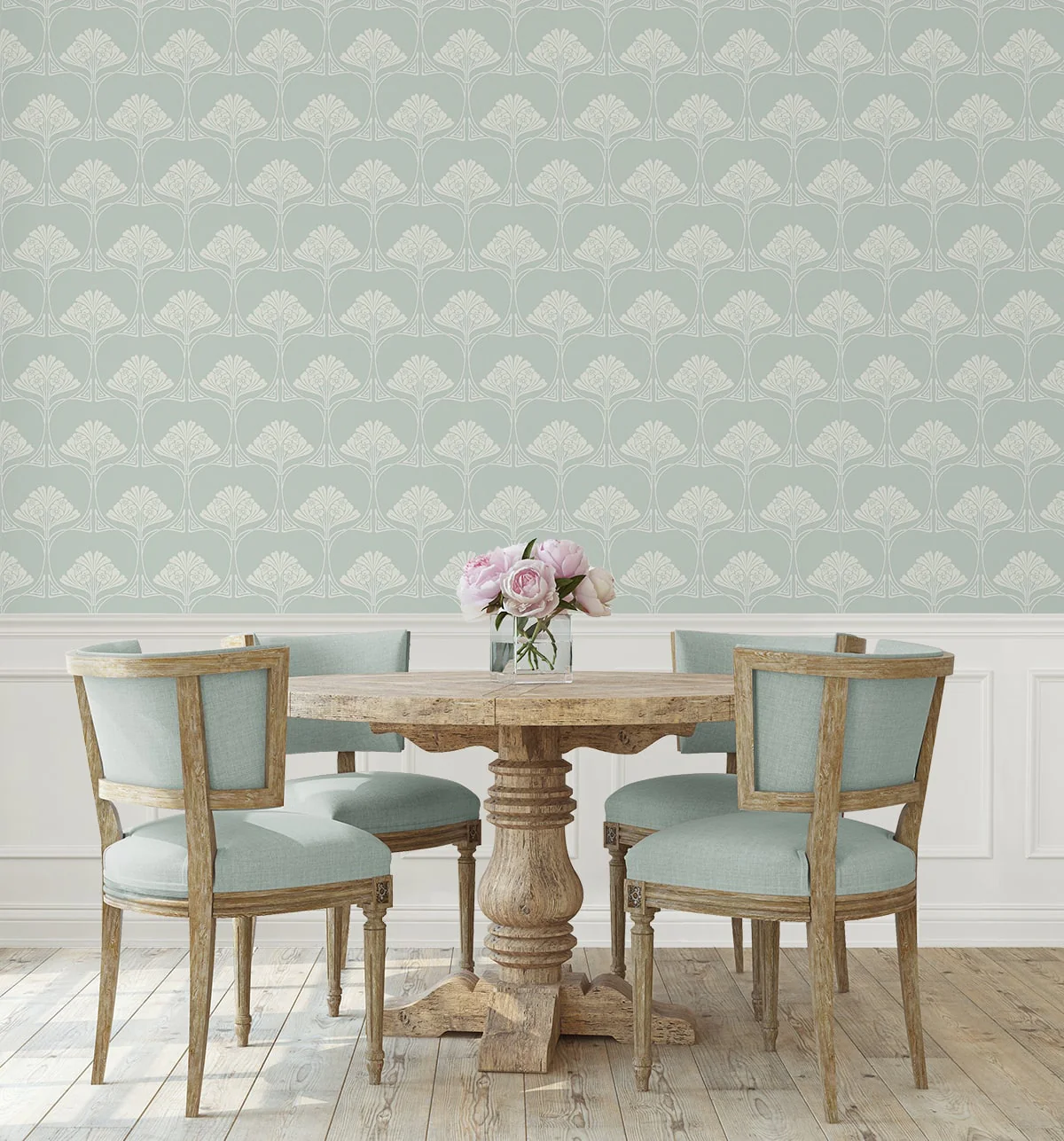 Deco Floral Premium Screen Printed Peel and Stick Removable Wallpaper - Image 14