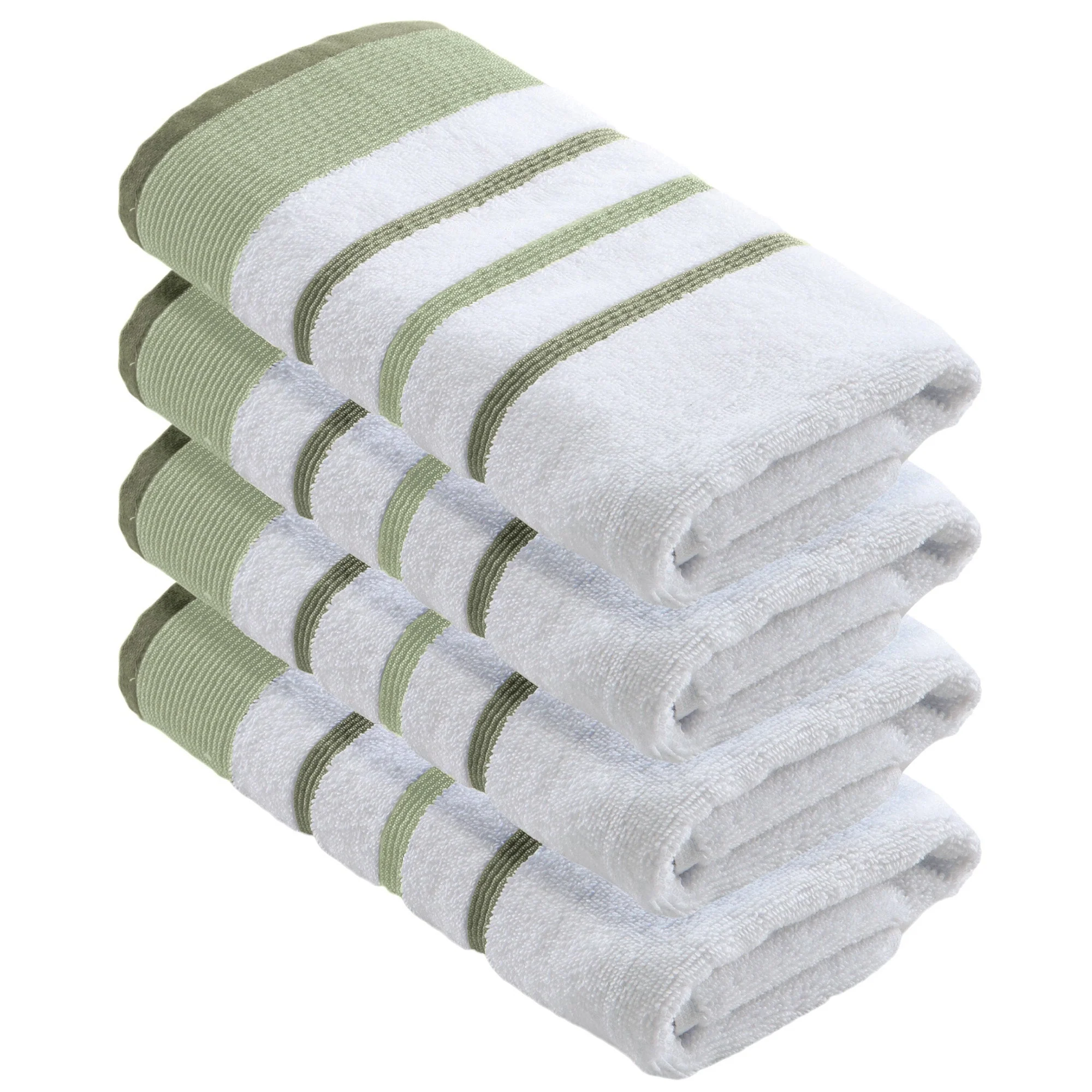 Decorative Cotton Stripe Bath Towel Set - Noelle Collection - Image 121